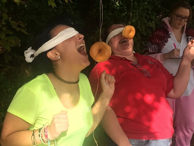 Dangling Donuts Eating Contest
