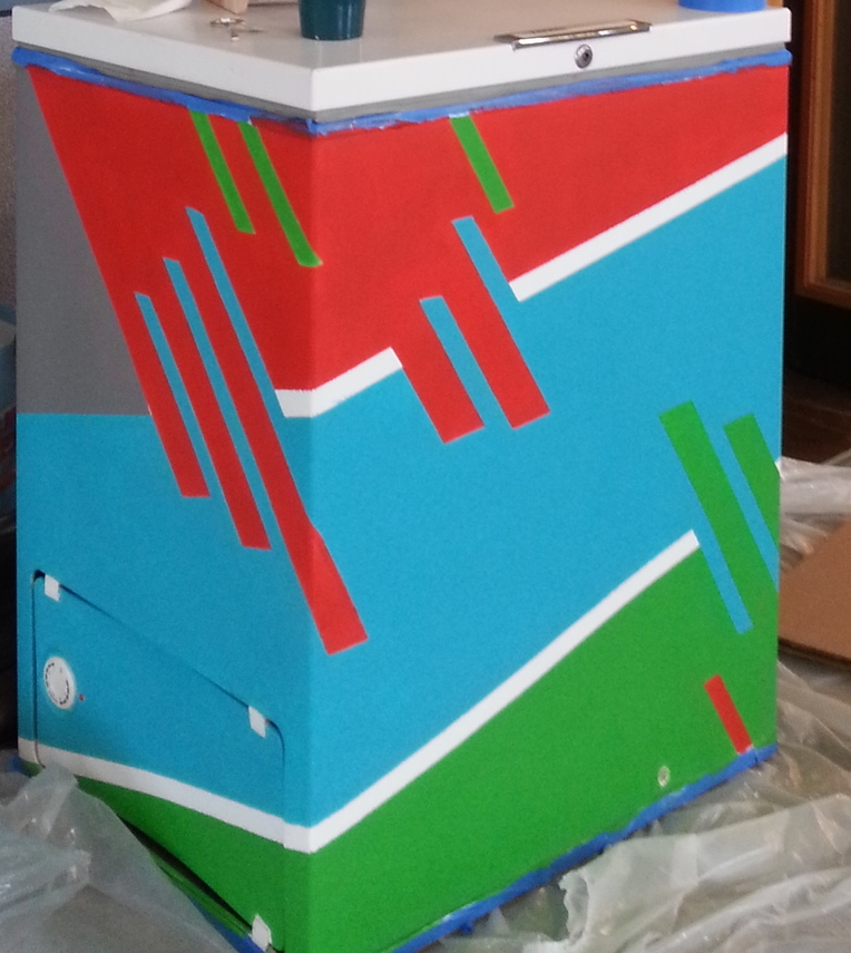 Custom Painted Mini-Fridge