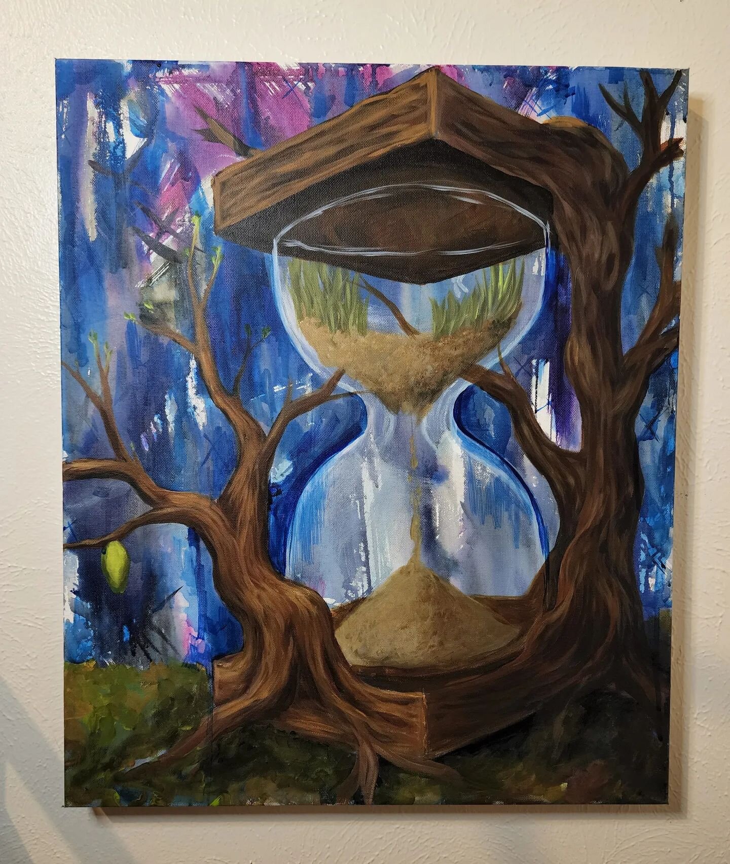 I haven't done a #wipwednesday for a while, so I thought I would share this current painting.
Let me know what you think

#surreal #denverart #workinprogress #wip #artprocess #newart #painting #time