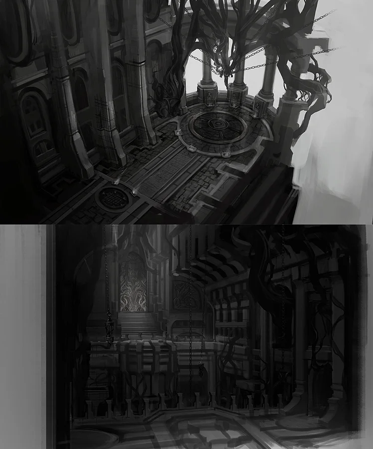 Death Domain hall concept