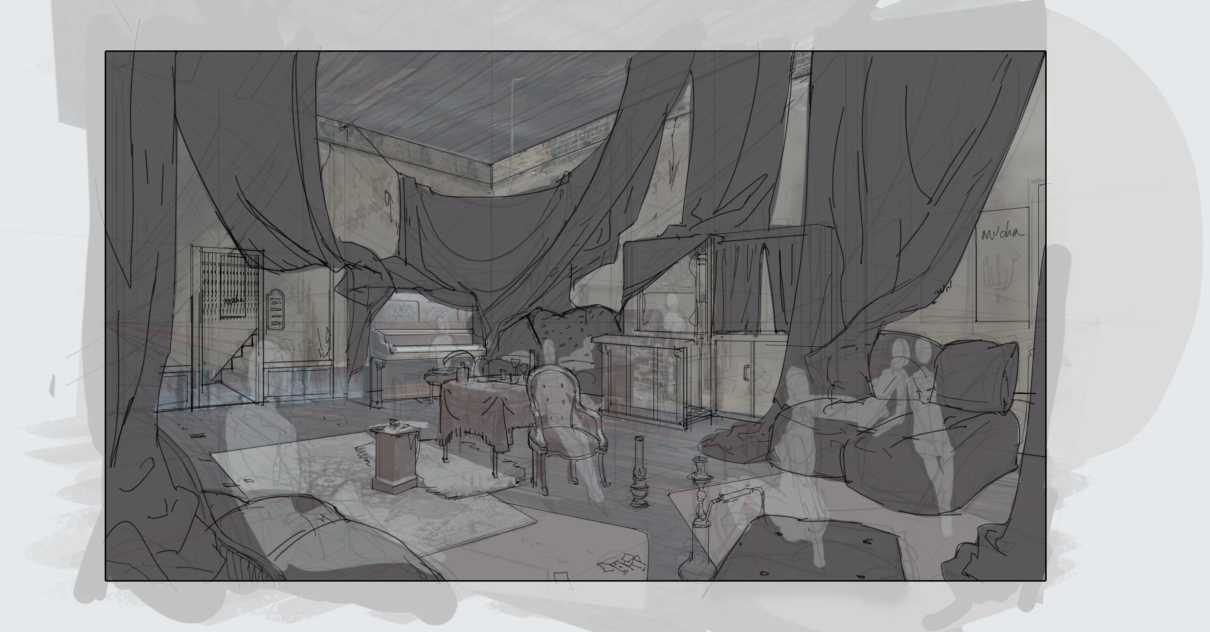 Whitechapel Brothel early sketches