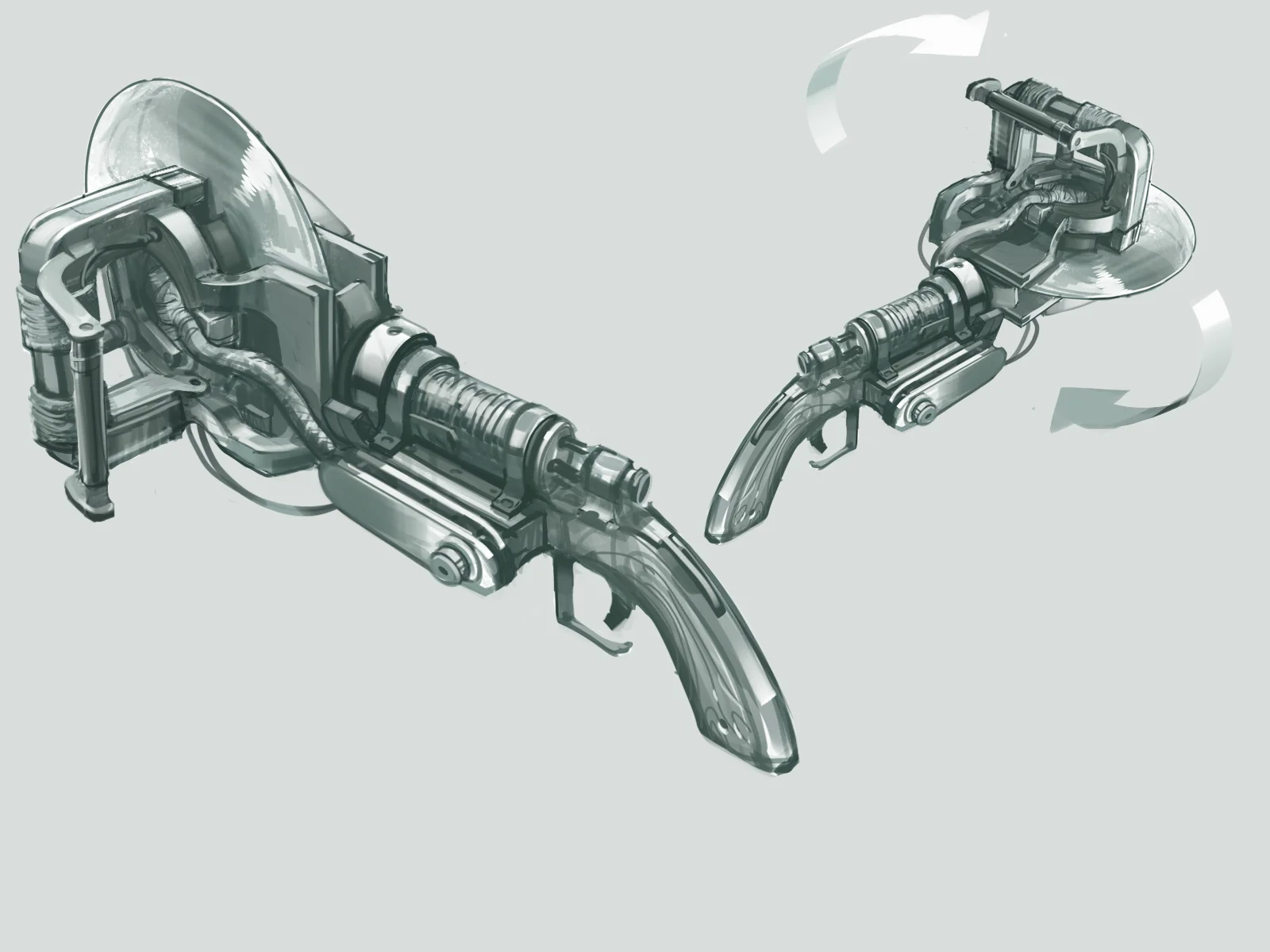 R&D for disk/grenade launcher 1