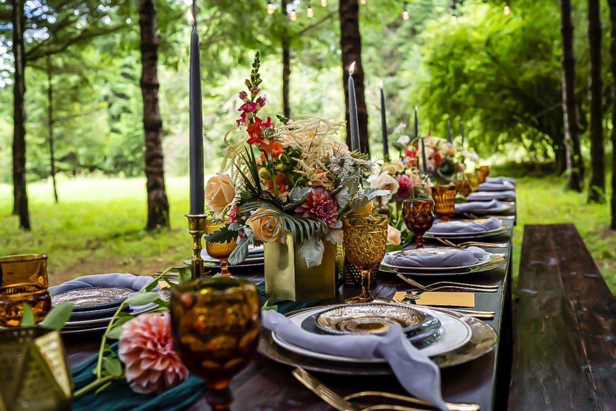 Place Settings, glassware and tea party supplies