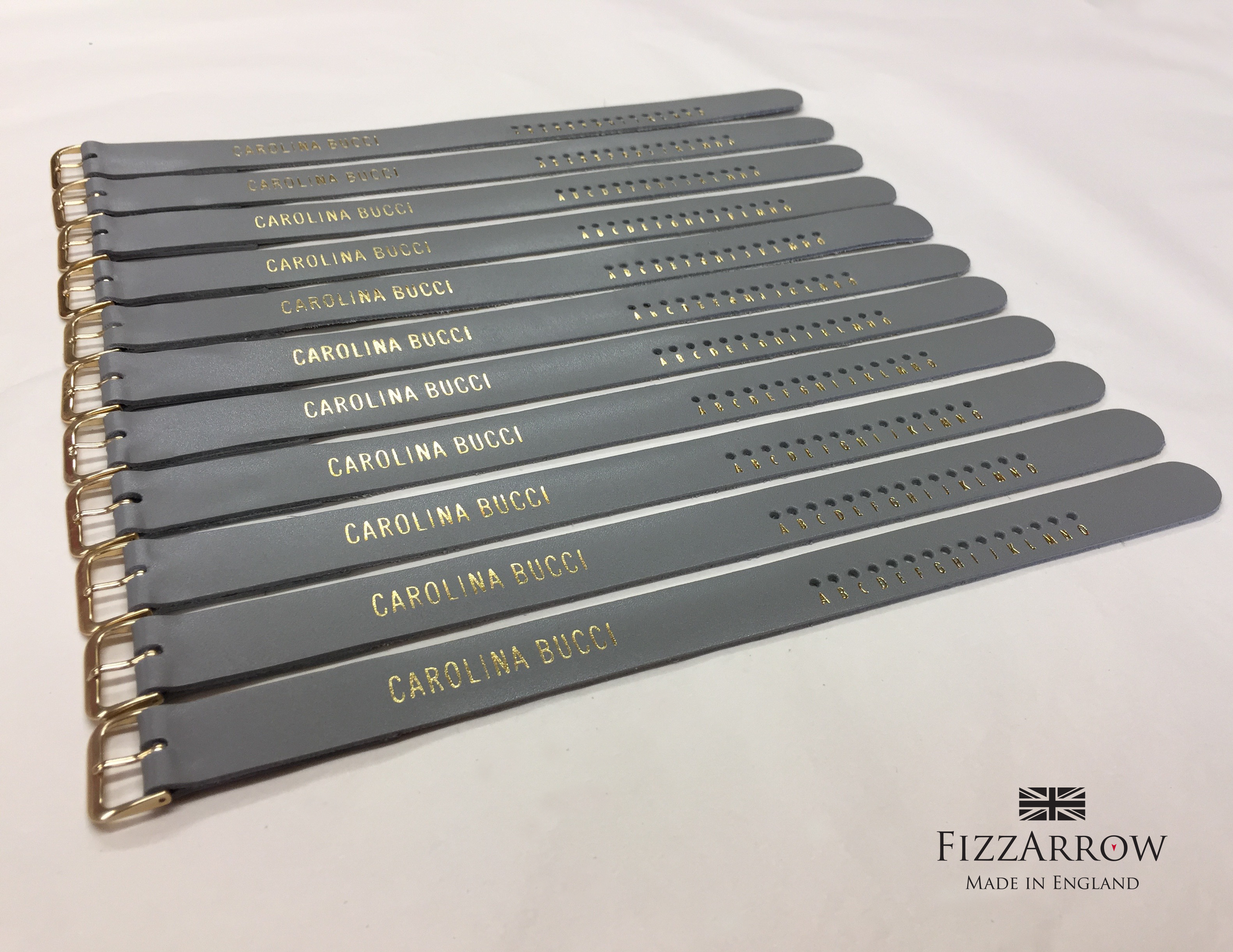 © FizzArrow Leather Watch Straps for Carolina Bucci, London.