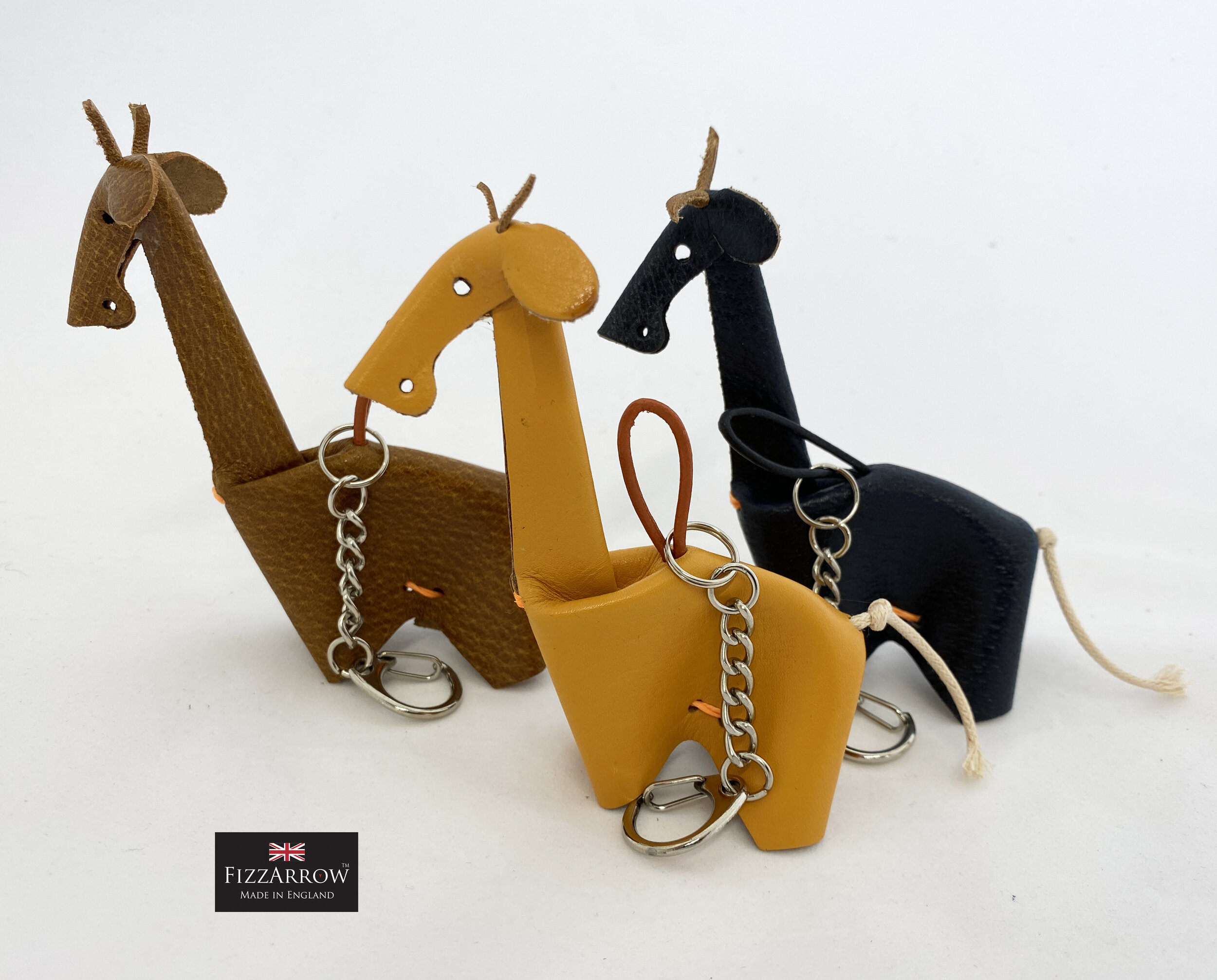 Giraffe Bogg Bag Keychain Tag Charm Set