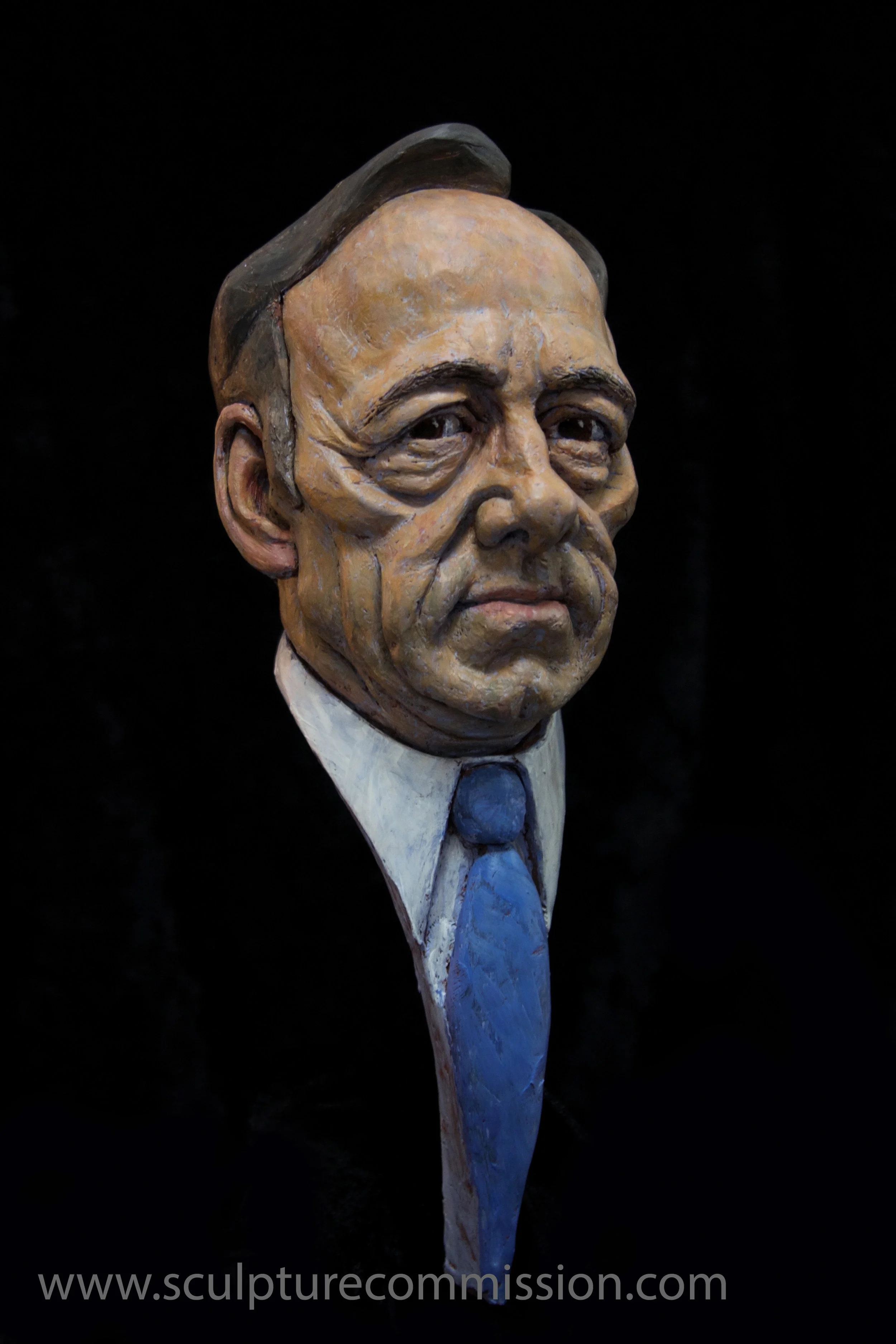 Kevin Spacey caricature sculpture