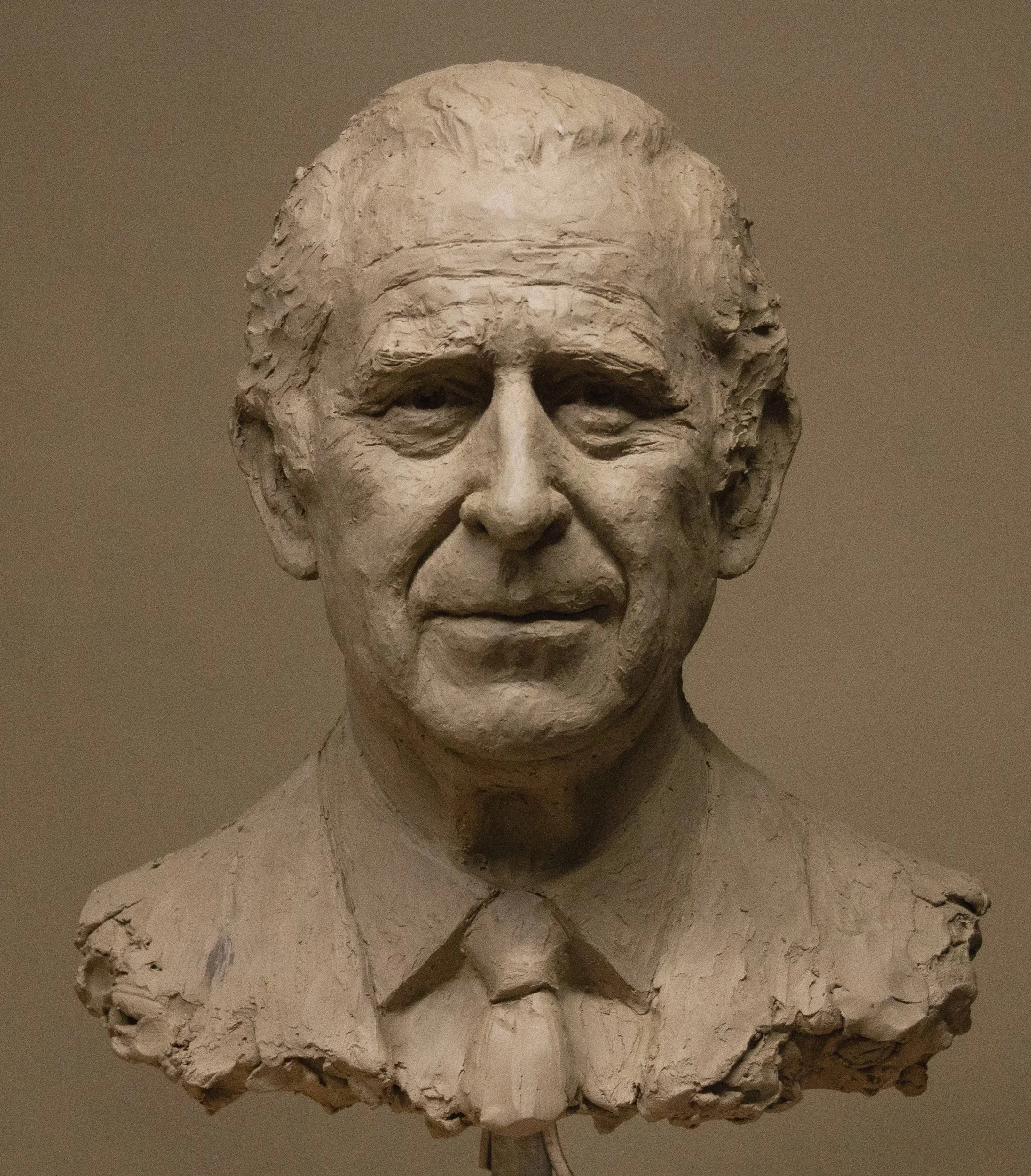 King Charles III, clay for bronze