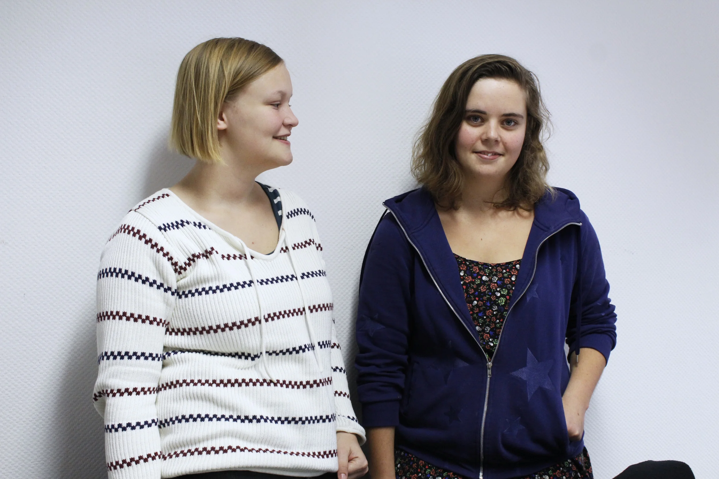 Våra trevliga studenter Linnea och Agnes på Tyska i praktiken.