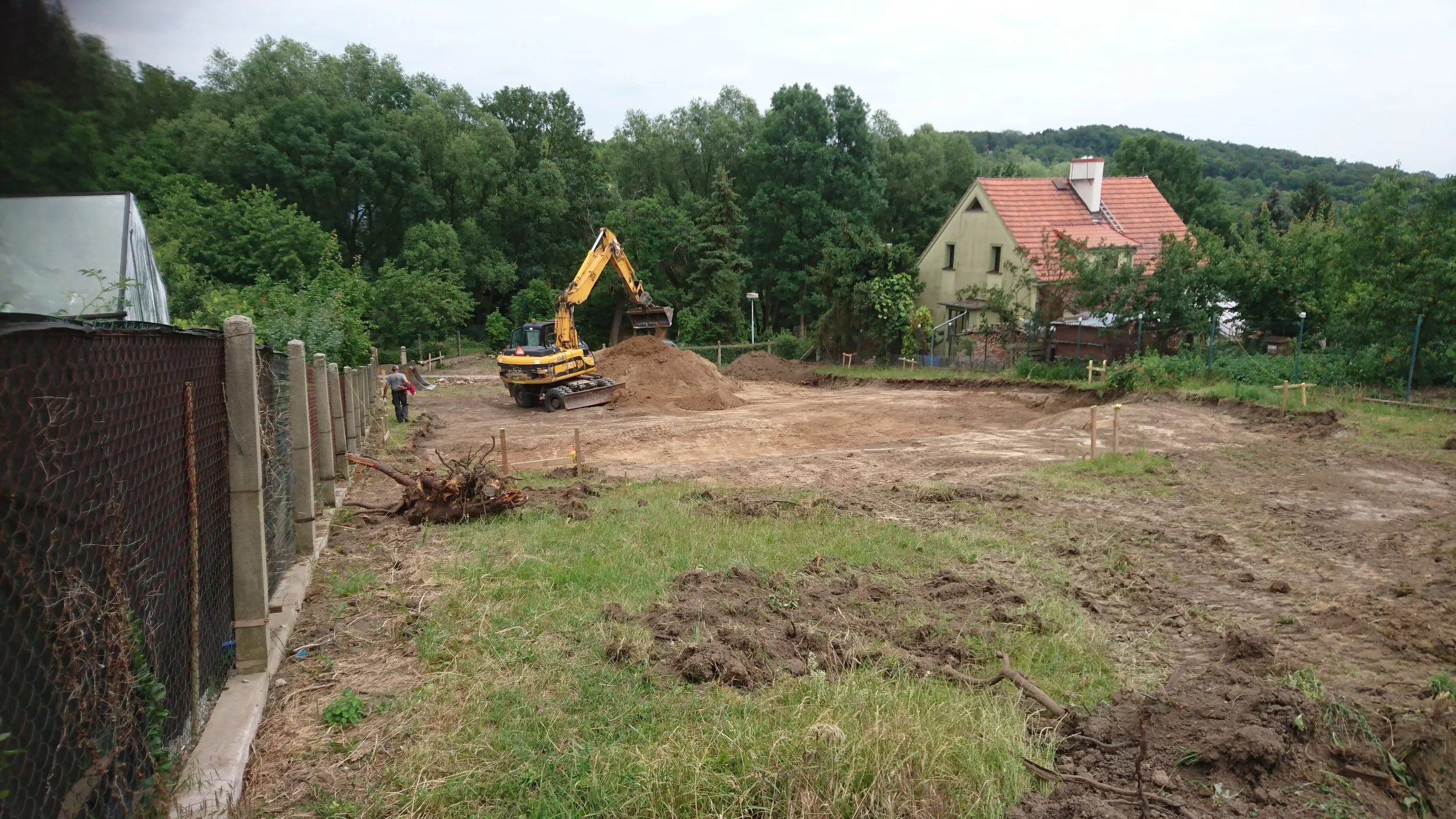  příprava stavební jámy 