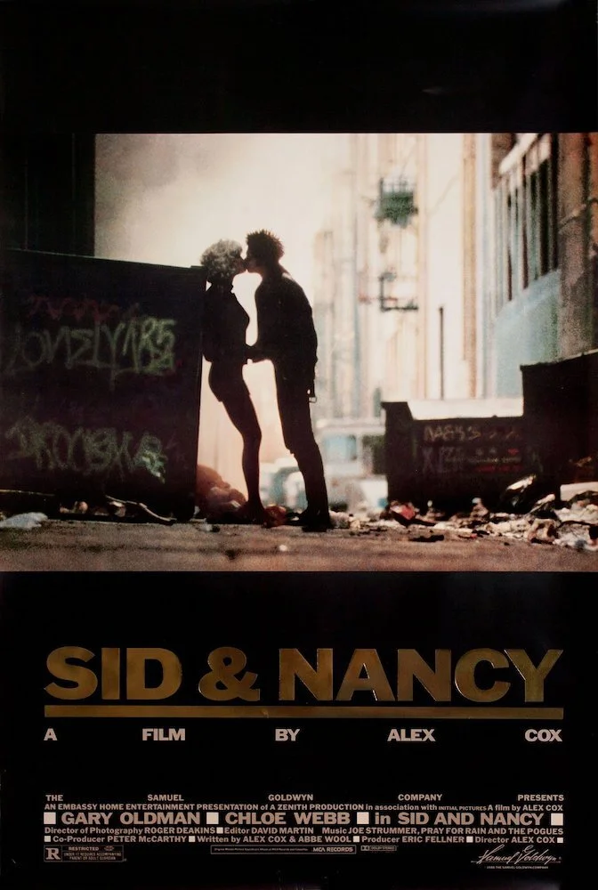 SID &amp; NANCY (Cox, 1986) - Original U.S One-Sheet (Gold Foil Edition)