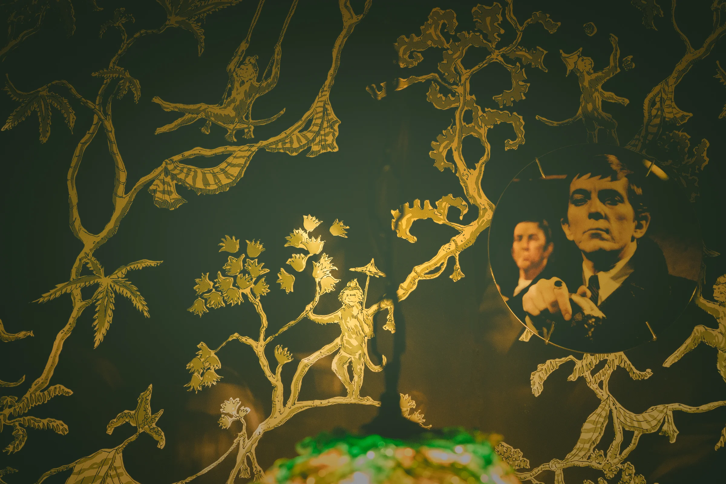 Interior Wall with Decorative Plate and Wallpaper.jpg