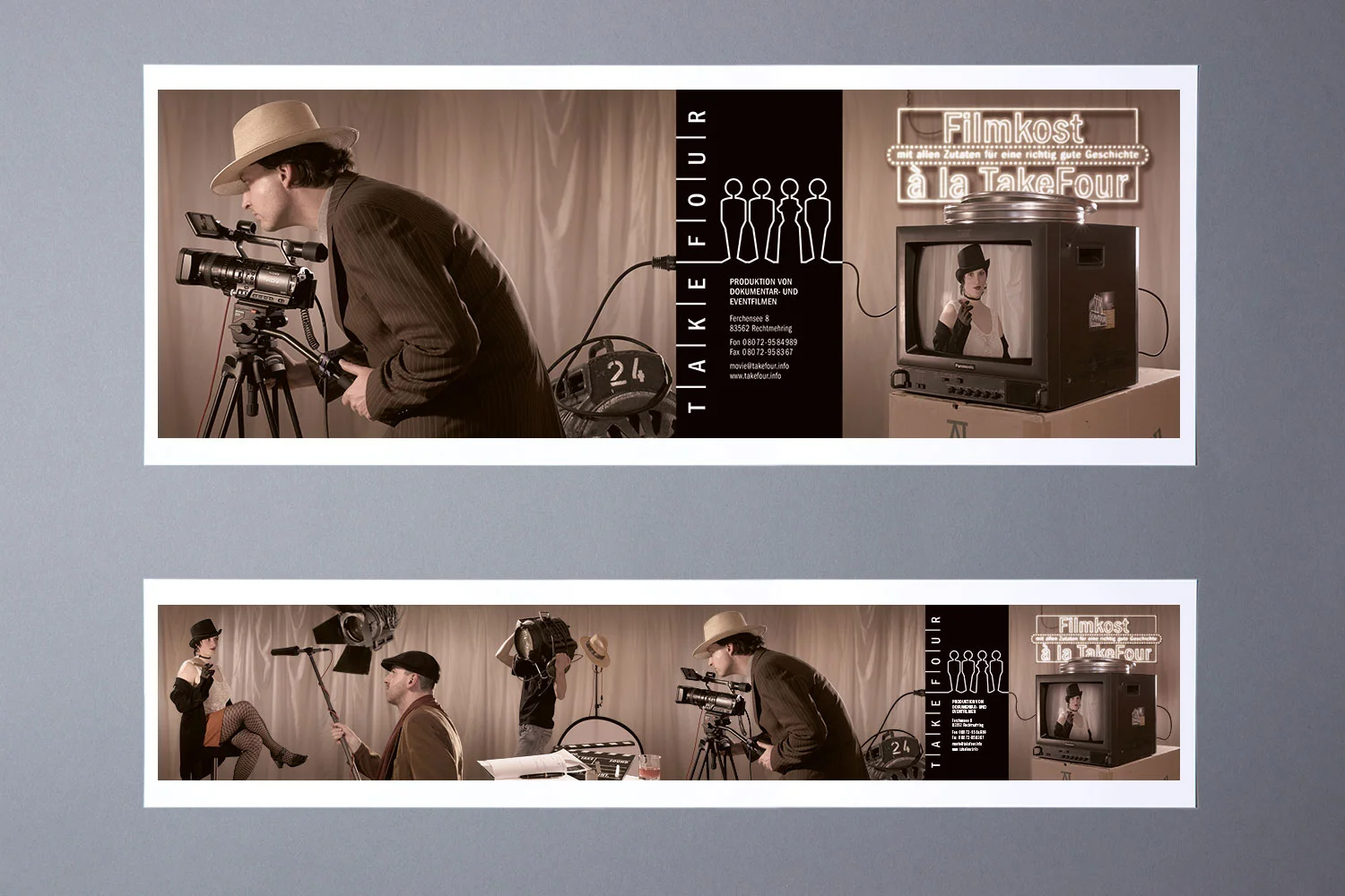 Bildmontage für das Demofilm-Booklet
