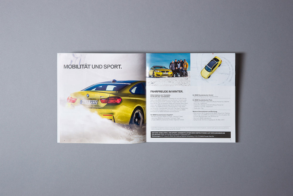  BMW Inspirationen, Broschüre mit den saisonalen Vorteilsangeboten (2014) 