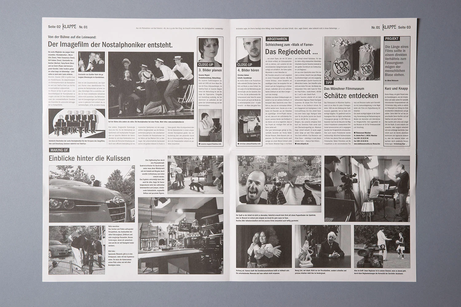 Imagezeitung „Klappe Nr. 01“