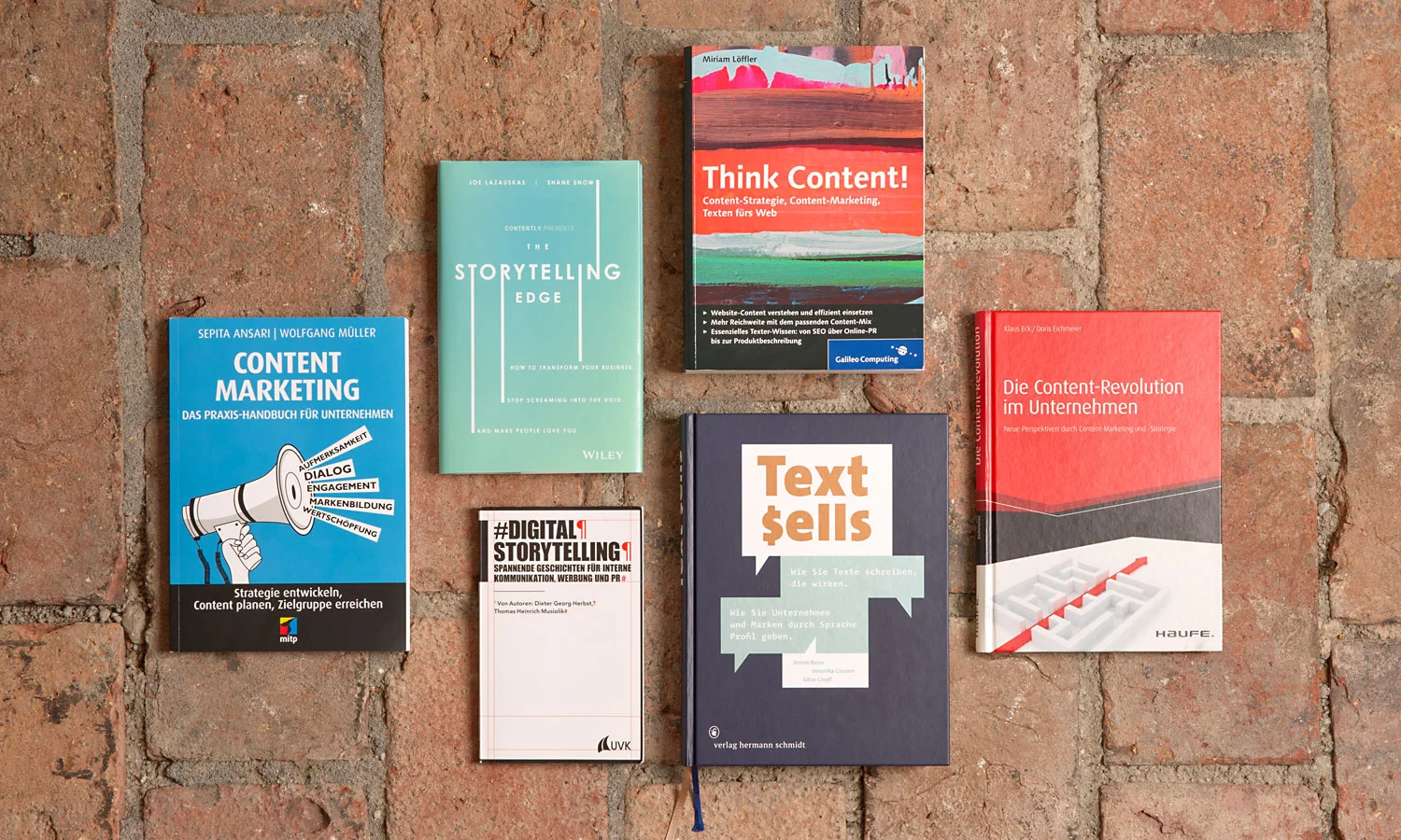 Buchtipp: Content Marketing, The Storytelling Edge, Digital Storytelling, Think Content!, Text sells, Die Content-Revolution im Unternehmen