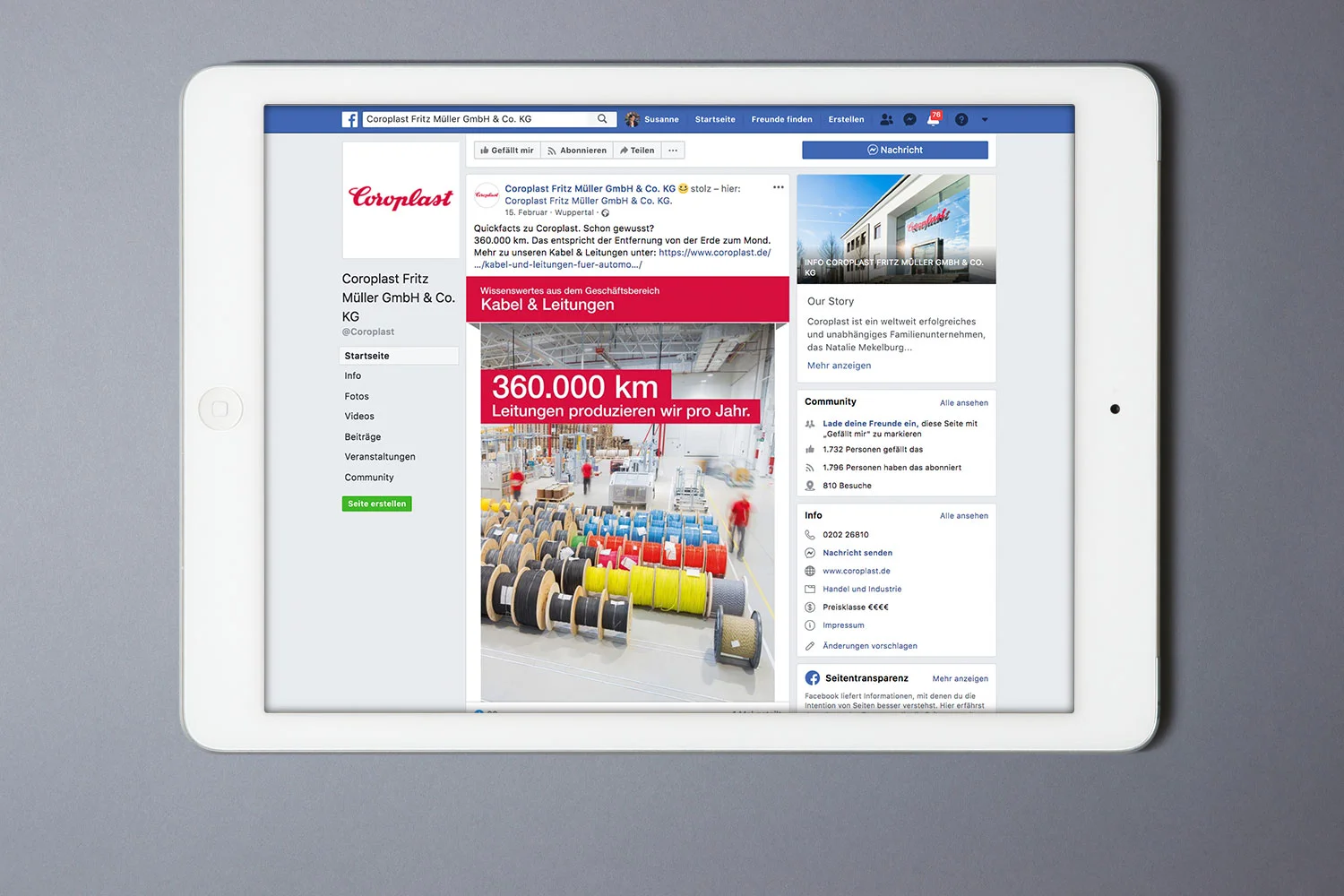 Coroplast, Social Media, Facebook