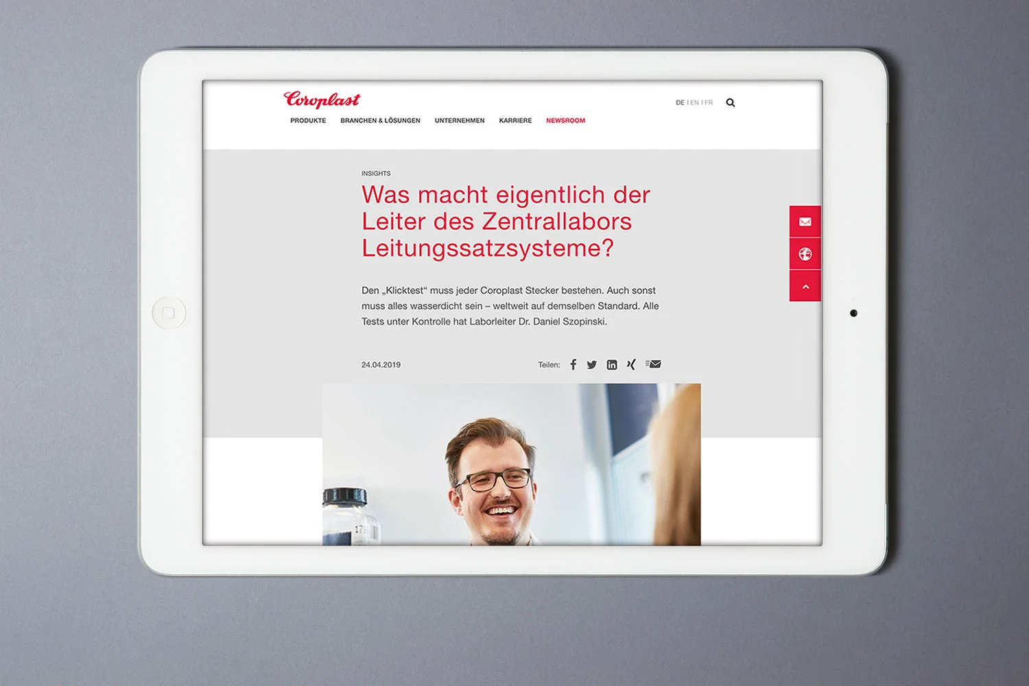 Coroplast, Website