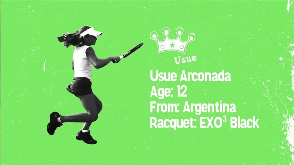 Prince Who's Next Athlete Usue Arconada and Her Prince EXO3 Tennis Racket