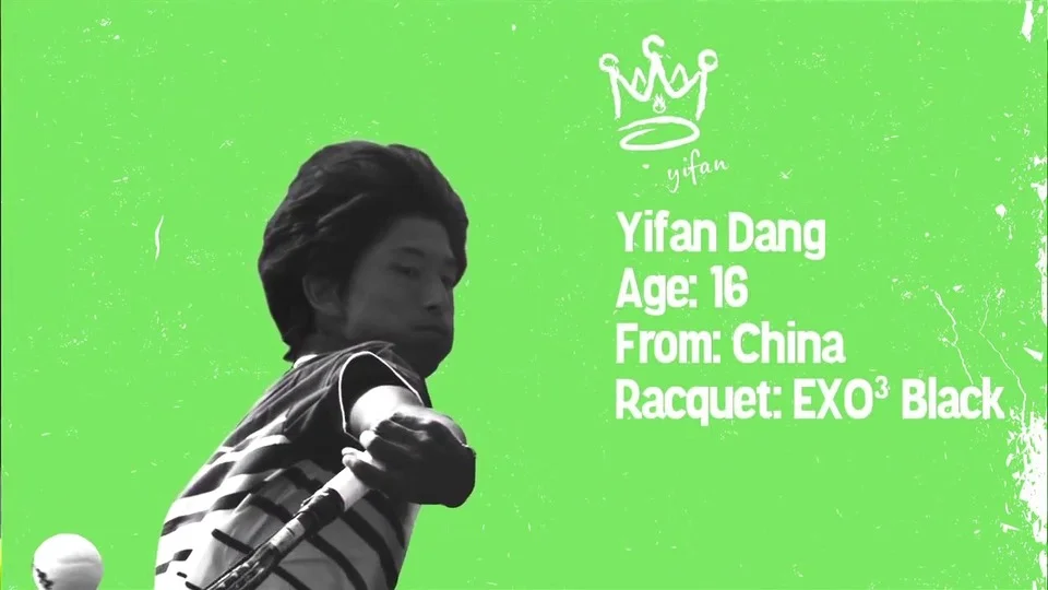Prince Who's Next Athlete Yifan Dang and His Prince EXO3 Tennis Racket