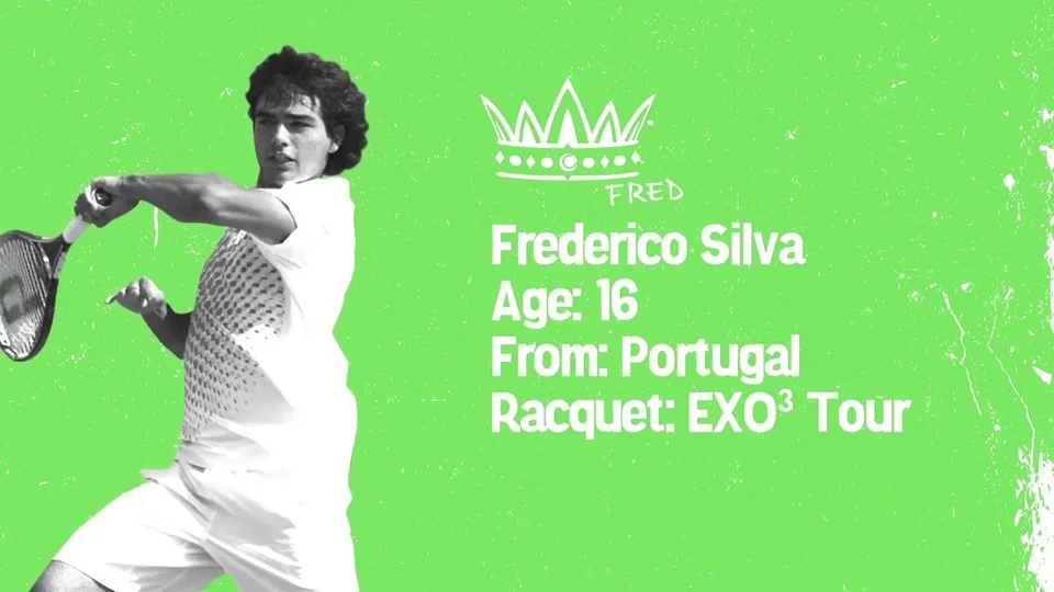 Prince Who's Next Athlete Frederico Silva and His Prince EXO3 Tennis Racket