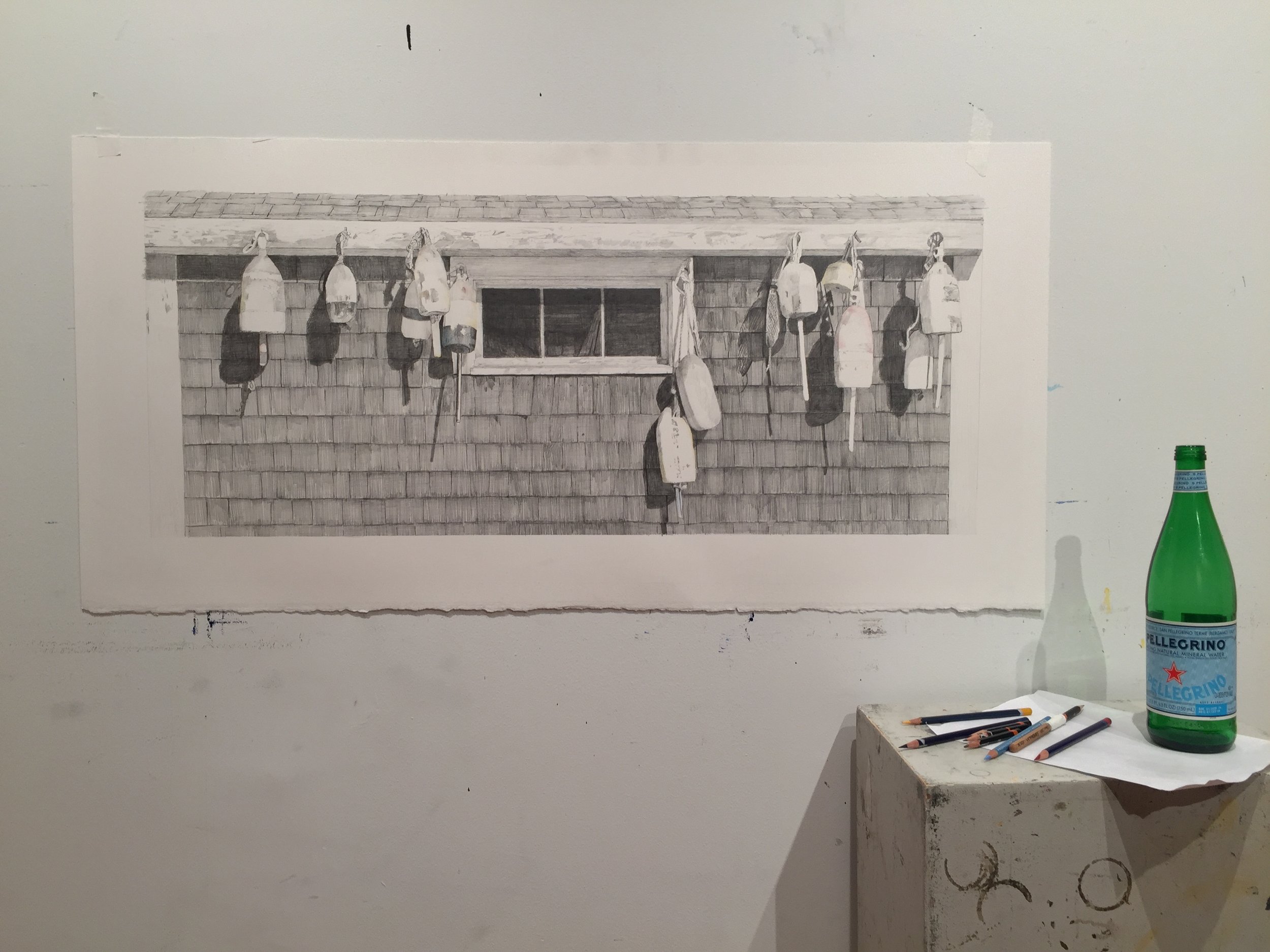 "Buoy's Up!," 14" x 36"