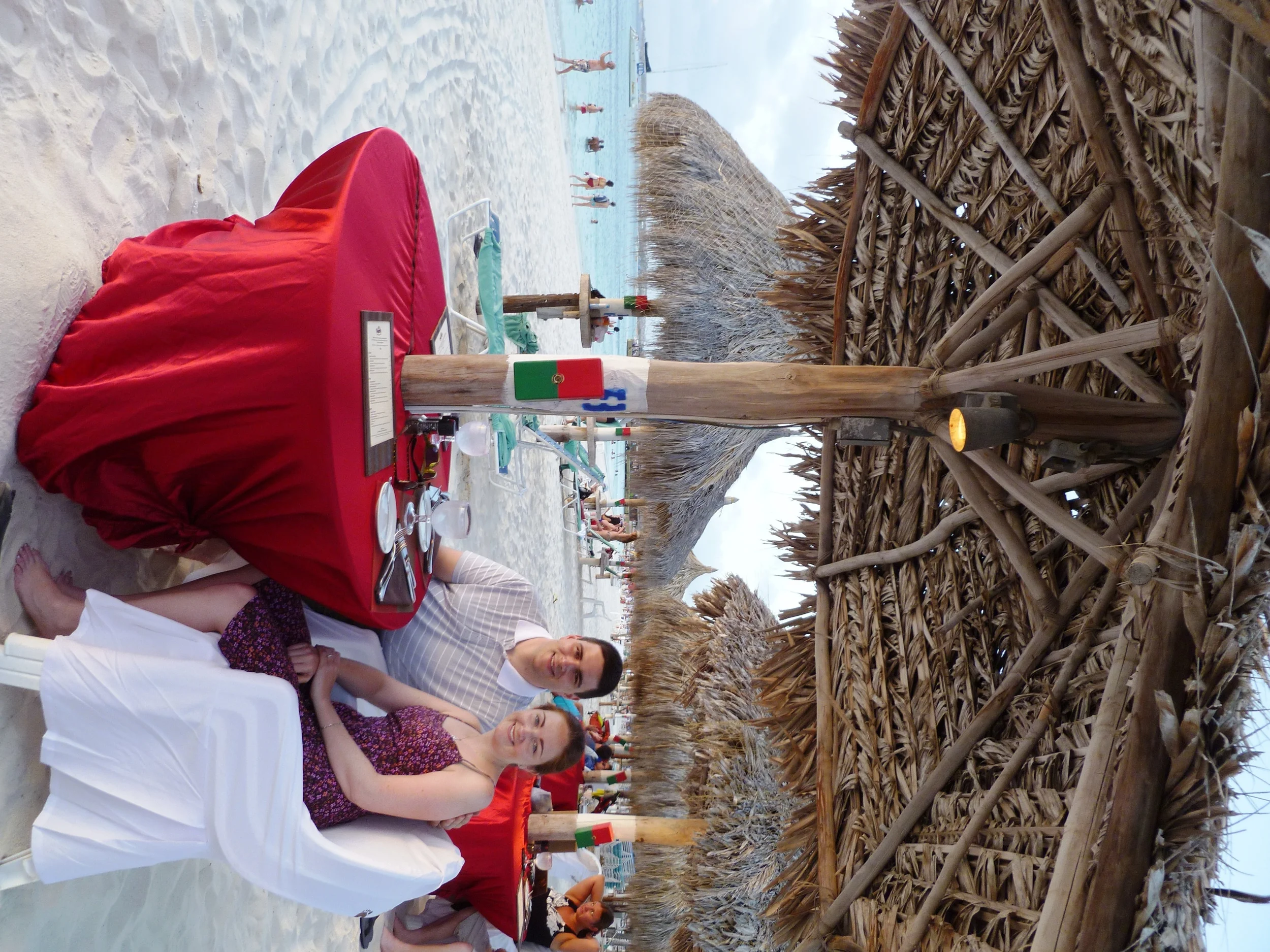 Dinner on the beach!
