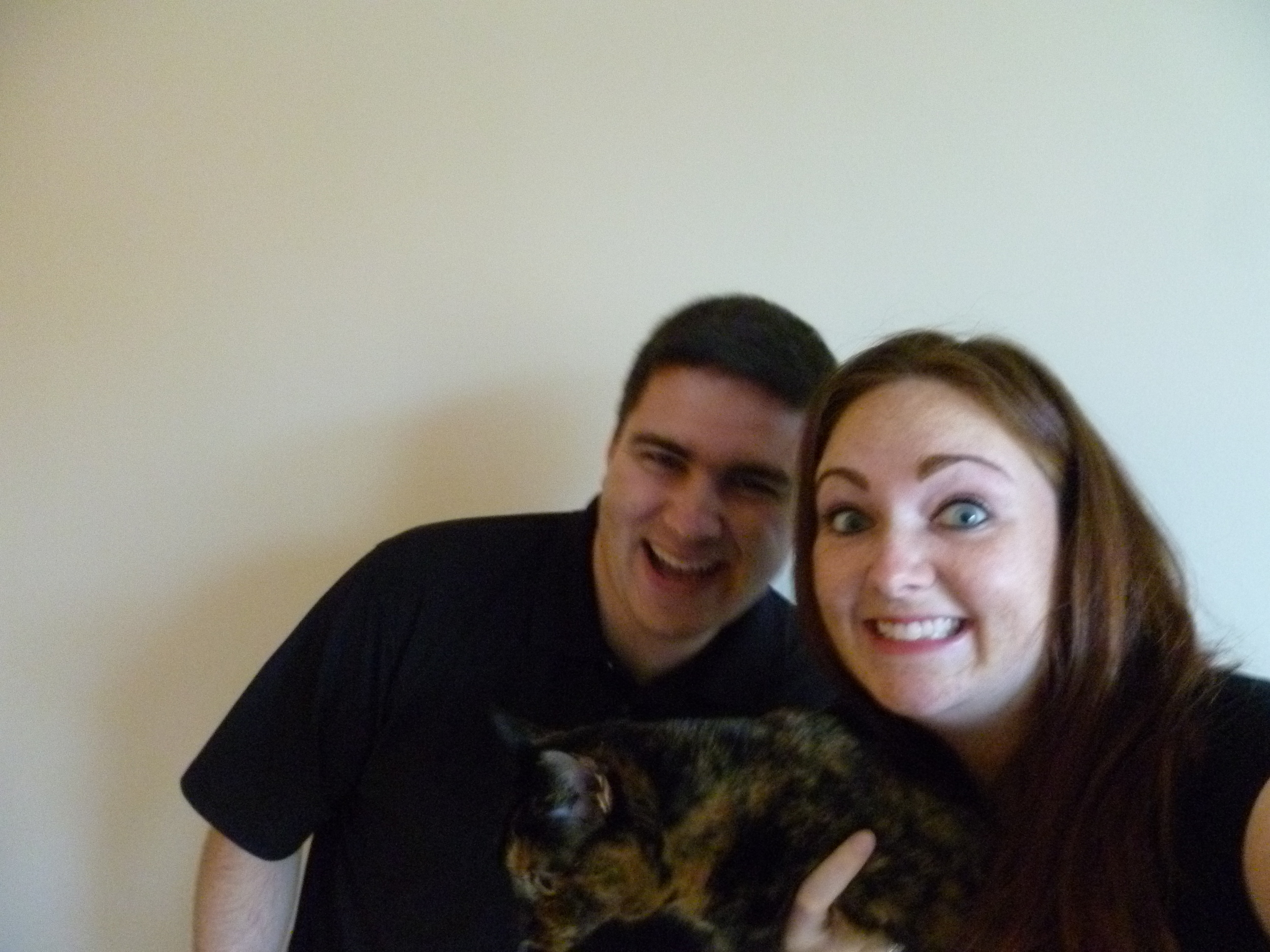 We tried to include Maia. She wasn't feeling the Christmas spirit