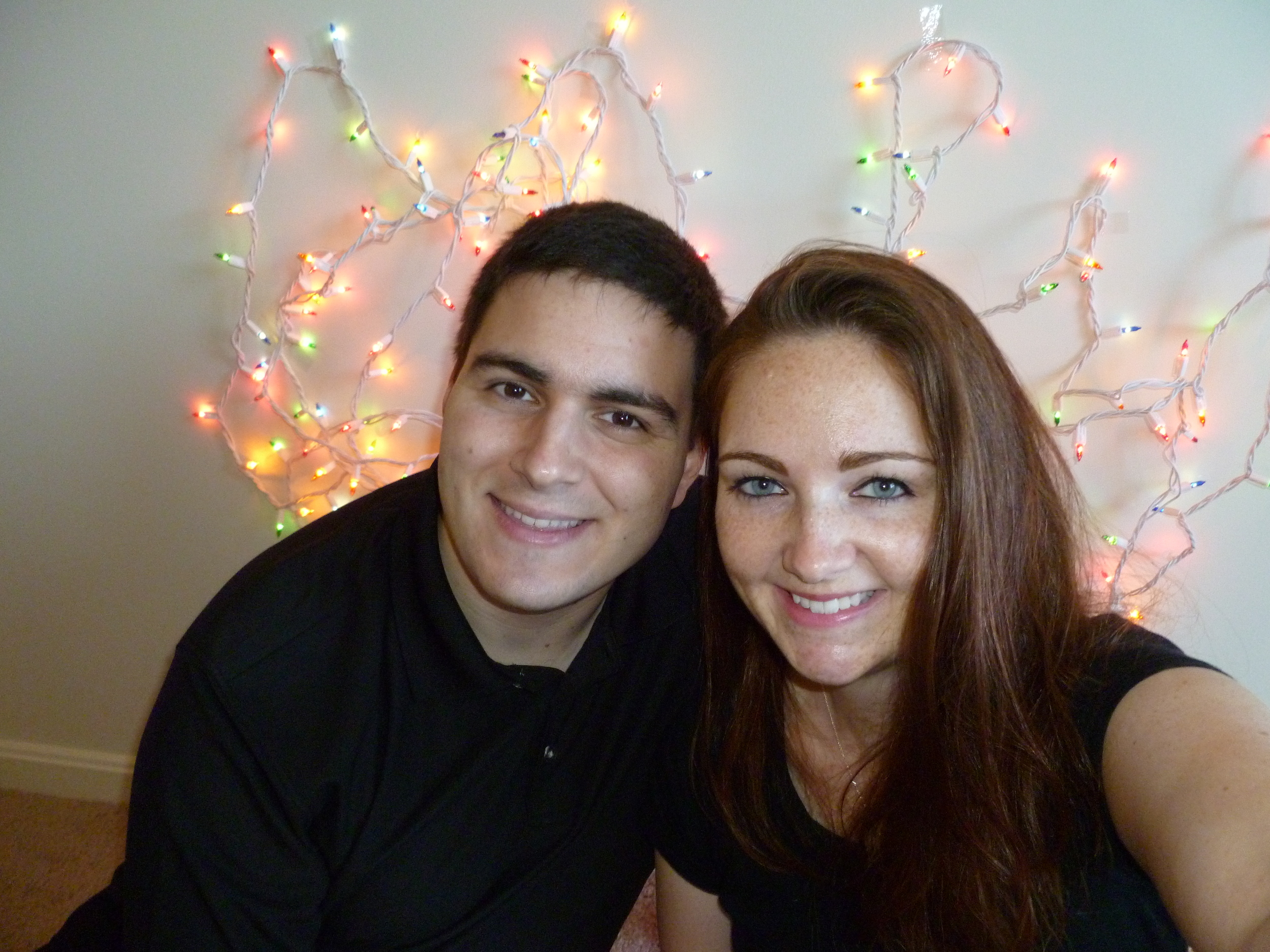 Pinterest fail. This wasn't quite the out of focus soft lights in the back we were going for