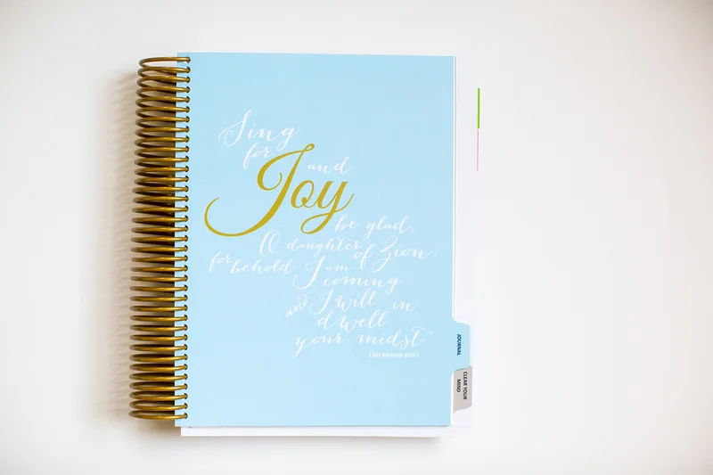 Each tab includes a pretty JOY scripture!