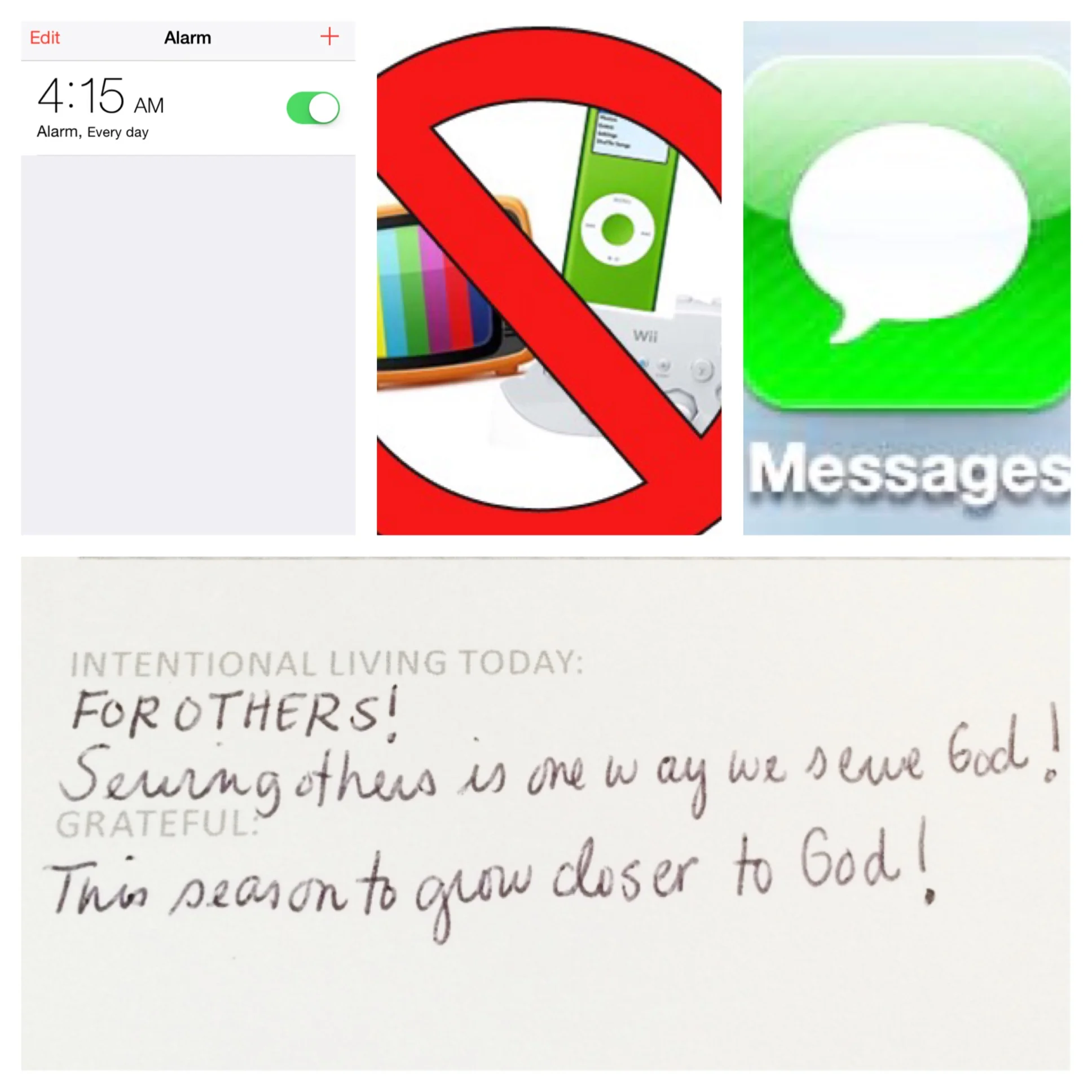 Fasting - I'm giving up 2 things. 1) My morning sleep and my tendancy to hit the snooze button for two hours! My time with God will be 4:30am - 5:30am. It is not my Bible study time. It is not my Living Joy time. It is not my social media time. It is not my email time. It is my time to sit still with God. A time for forgiving, a time for repentance, a time for conversation, a time for prayer, a time to discern His will for my life. It is my God time. 2) No electronics on Sunday period. Service - My intentional living, from my daily Quiet time section in the journal, will be doing or loving for someone else. Serving others is a great way to serve God! Prayer - I'm going to pray for the person before I send them a text message. I love this way to add intentional prayer for the people close in my life! Sweet friends, if you read this and think this is too much for you - because you don't have it together like this chick does. That is just a lie from the thief and simply not true! The struggle is going to be real for me - but my heart craves more of God and less of those empty fillers I so easily get distracted by. God is and will be the only perfect fulfillment for the heart with a love that has NO GAPS! Time with Him will never leave you feeling empty. That is where true joy, peace, love, purpose come from and I must spend more intentional time with Him. You're not going to know your children if you don't spend time with them and it's just the same with your relationship with God. You will not know Him if you don't spend time with Him. Now, beautiful lady reading this with a heart that wants more time with God - how will you use this Lent season to grow closer to Him?!