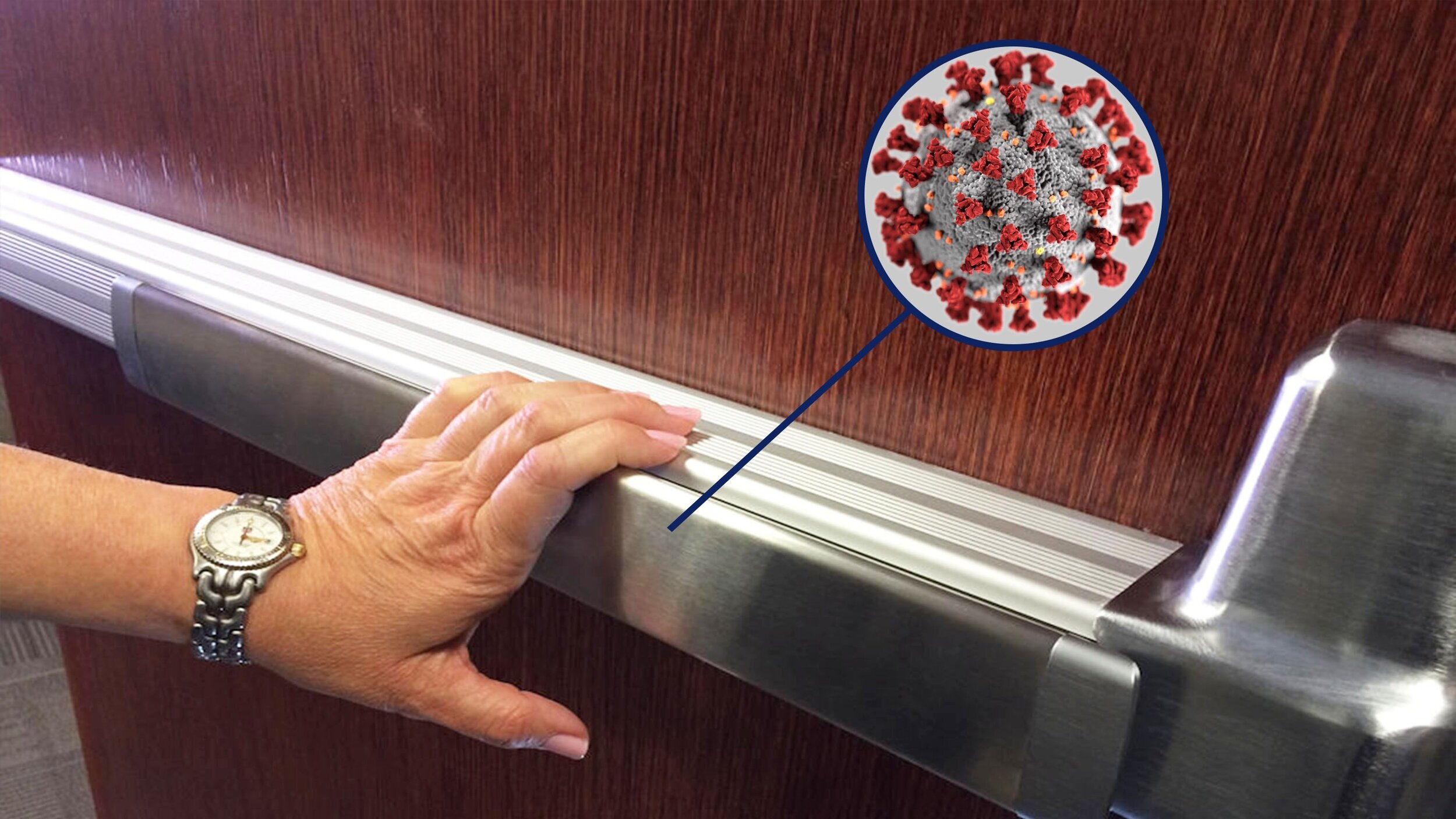  Safer, Healthier Door Hardware  Click to learn more  