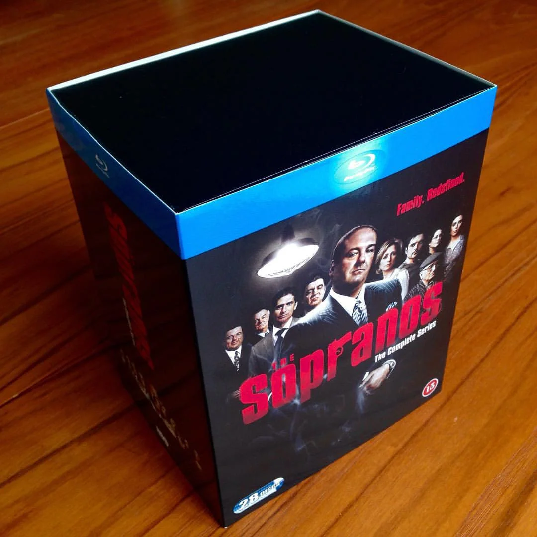 Blu-Ray of the Month™ The Sopranos Blu-Ray Boxset, all 86 episodes on 28 discs in 1080p hd+ five hours of bonus features including 25 audio commentaries with cast and crew. #thesopranos #jamesgandolfini #tonysoprano #hbo #mafia #anthonysoprano #corradosoprano #giovannisoprano #liviasoprano #meadowsoprano #janicesoprano #carmelasoprano #silviodante #jamesaltieri #christophermoltisanti #adrianalacerva #jennifermelfi #jackieaprile #heshrabkin #richieaprile #bobbybacala #bigpussybonpensiero #pauliegualtieri #bluray #boxset #davidchase