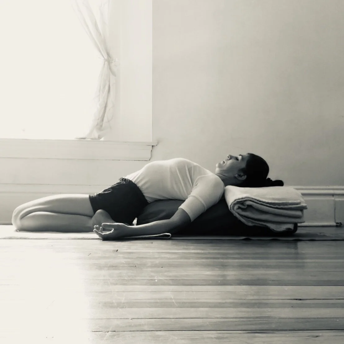 Supta Virasana with support