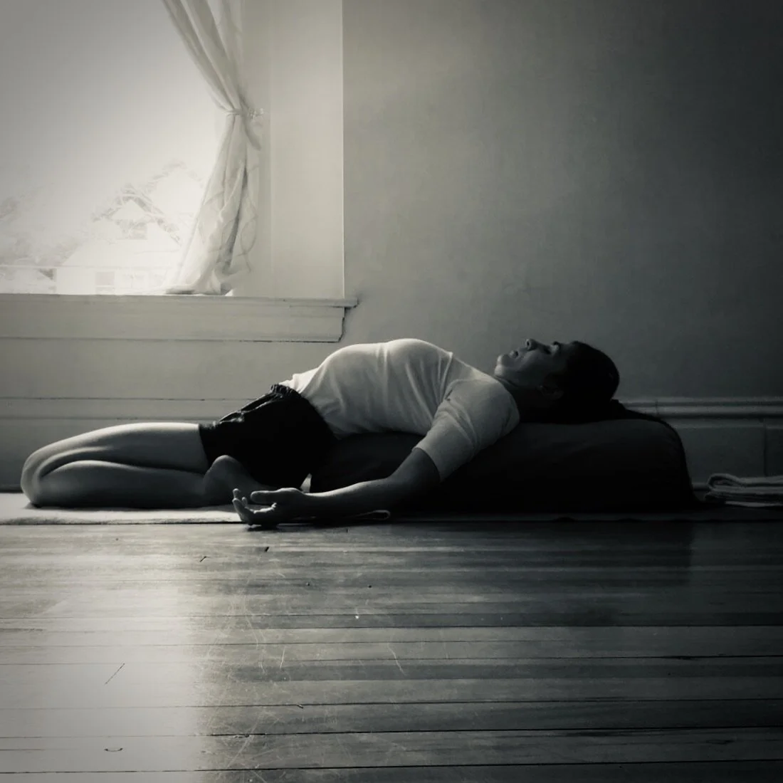 Supta Virasana with support