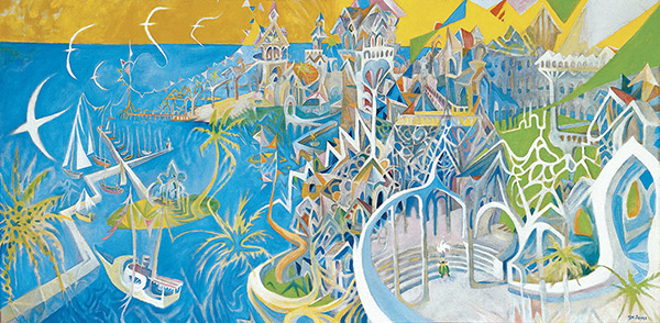  Theodor Seuss Geisel's 1970 painting I Dreamed I Was a Doorman at the Hotel del Coronado