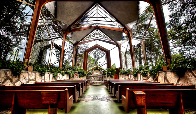 Wayfarers Chapel near Villa Narcissa