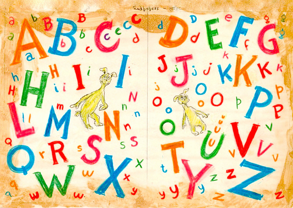 Dr. Seuss's ABC Digital Pigment Print on Archival Paper, Image and Paper Dimensions: 23" x 32" Limited Edition of 850 Arabic Numbers, 99 Patrons’ Collection, 155 Collaborators’ Proofs, 5 Hors d’Commerce, and 2 Printer's Proofs
