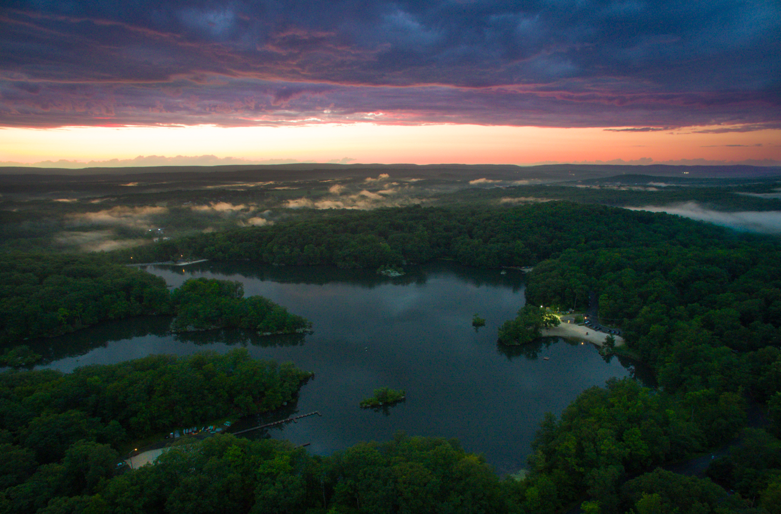 Forest Lakes sunset
