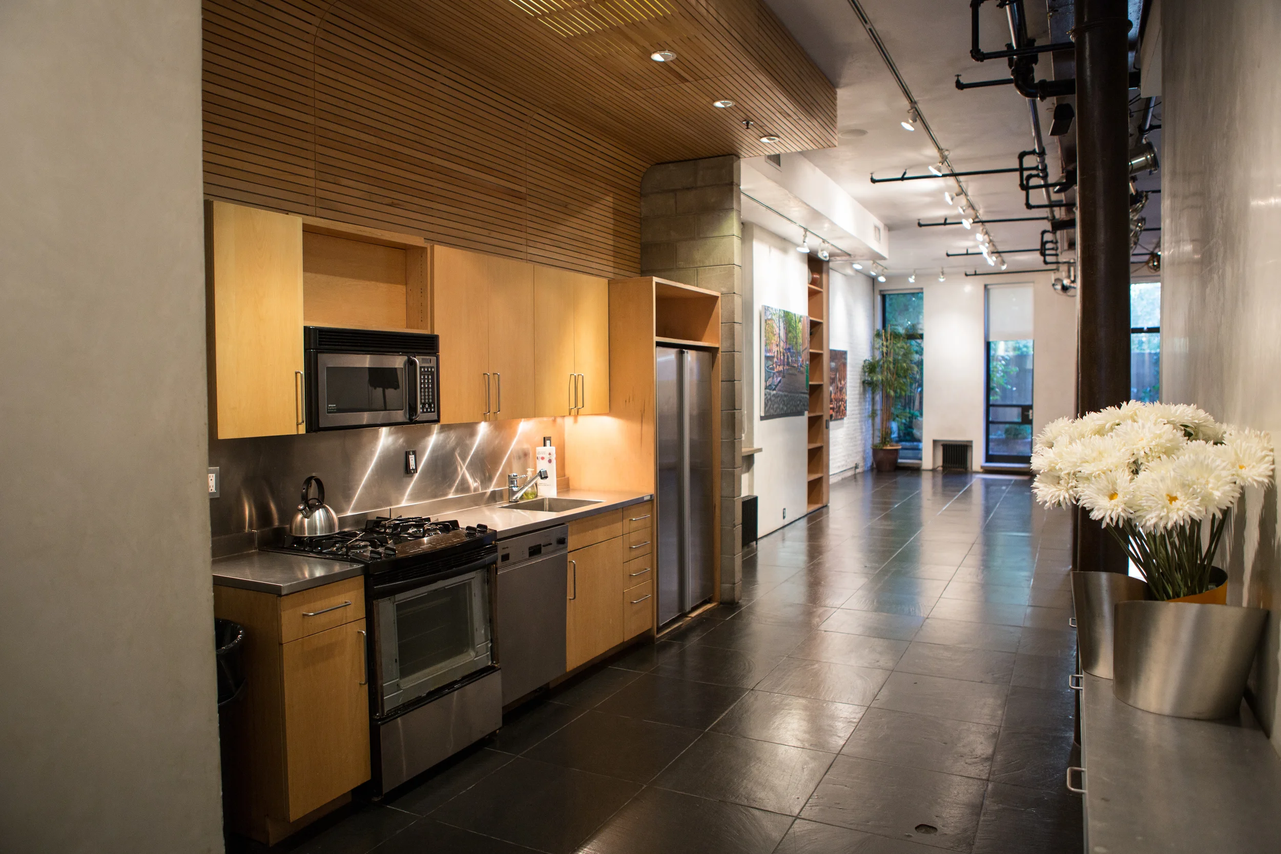 Event studio with kitchen