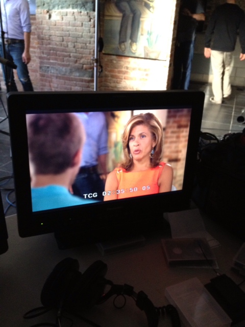 Hoda interviewing