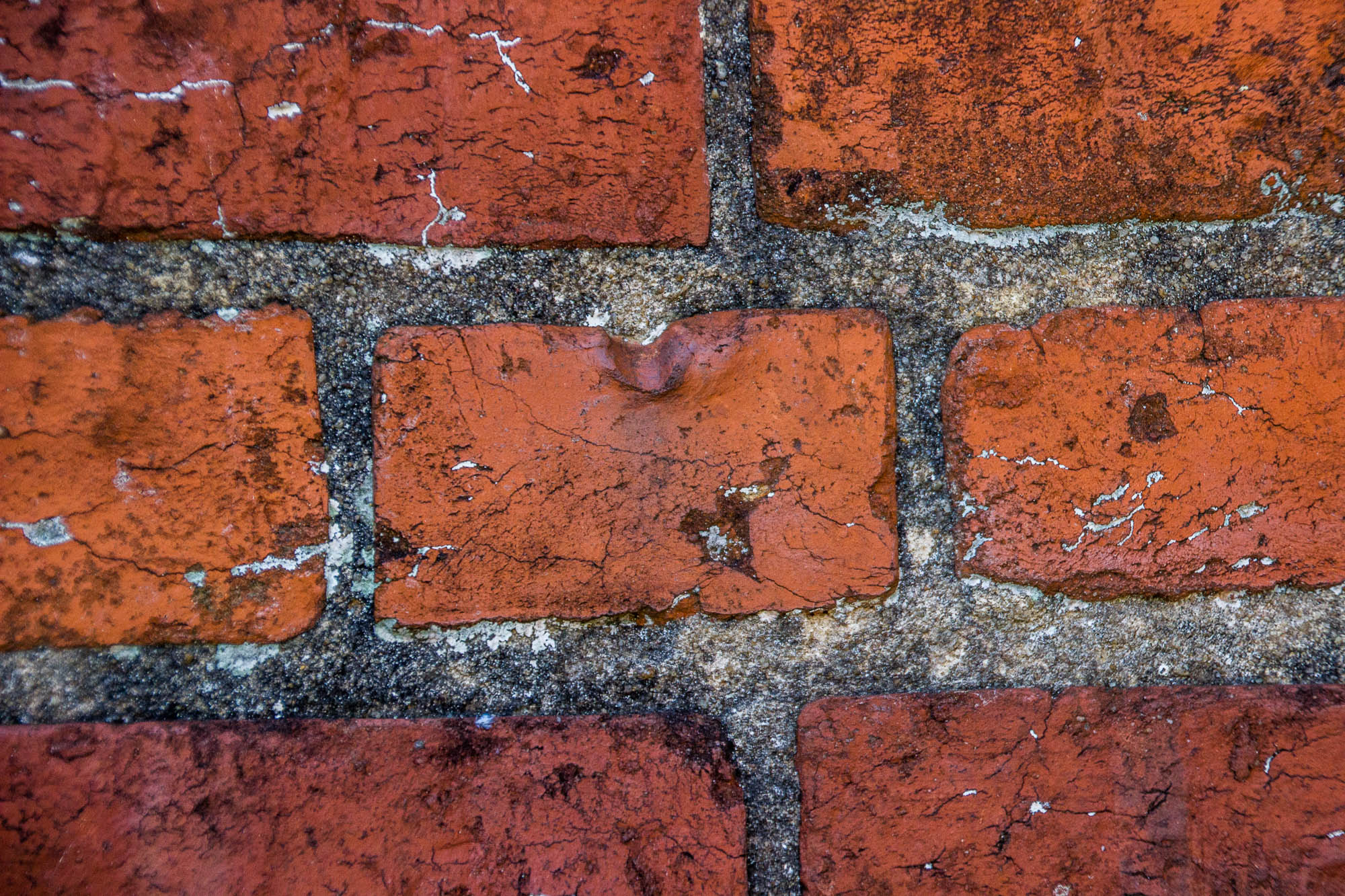 Hand made bricks. with finger impressions still intact.