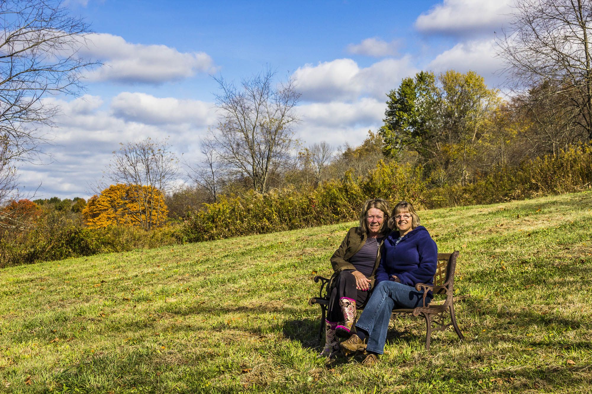 Hanging out at the top of the hill.
