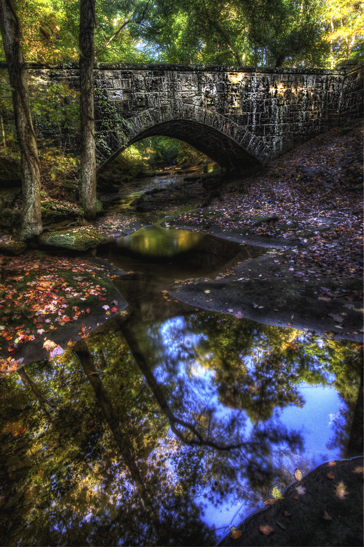 Olmsted Falls Bridge in Fall