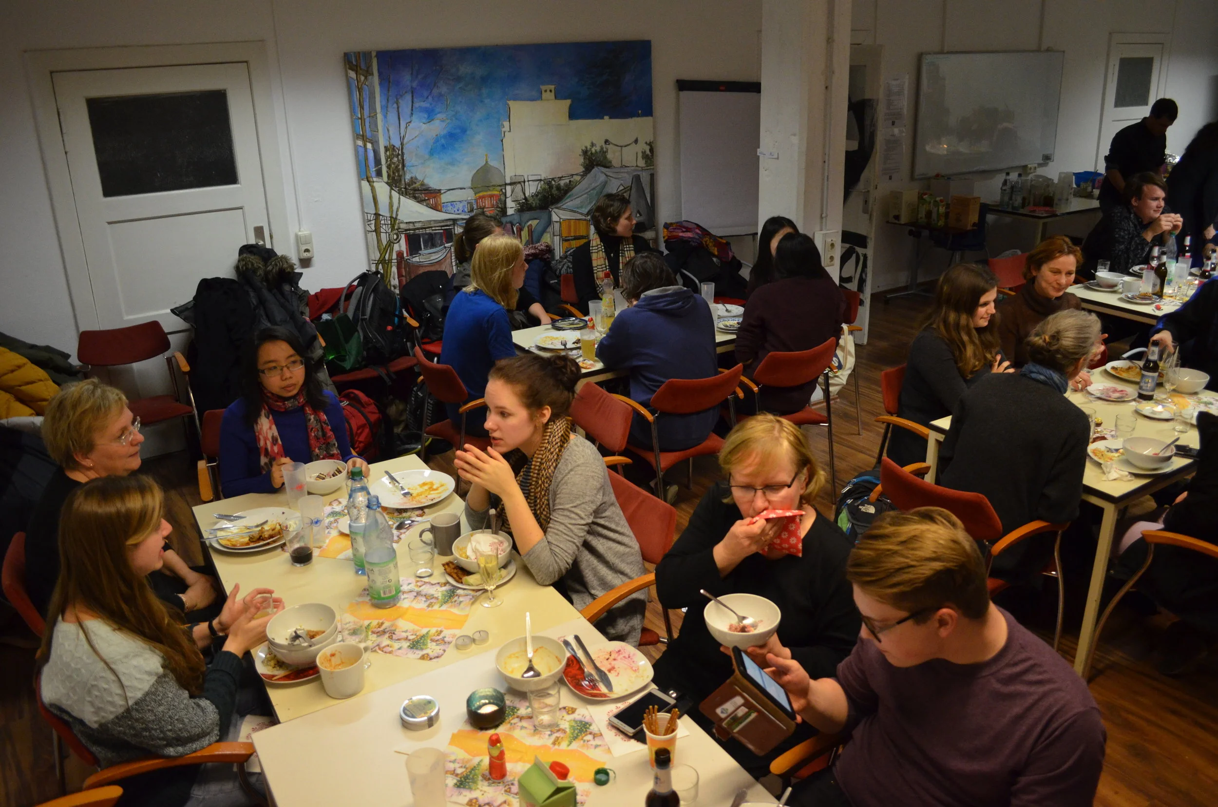 Potluck dinner with Internationalem Chor