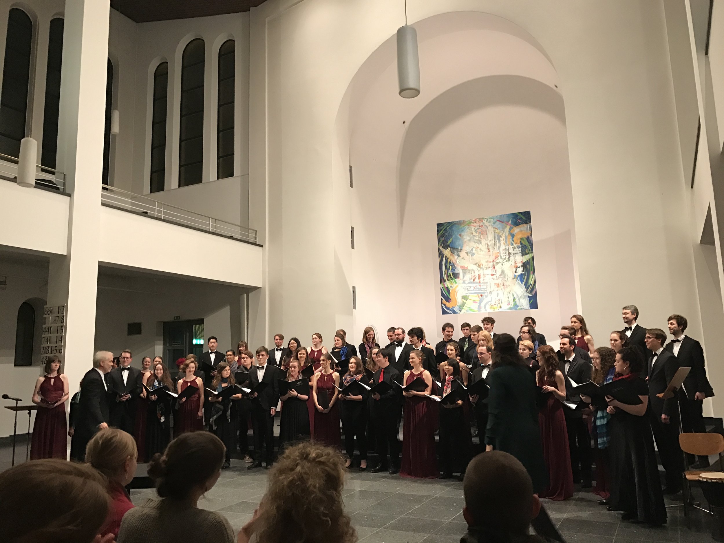 With Kammerchor des Collegium Musicum Berlin in St. Matthäus Kirche.