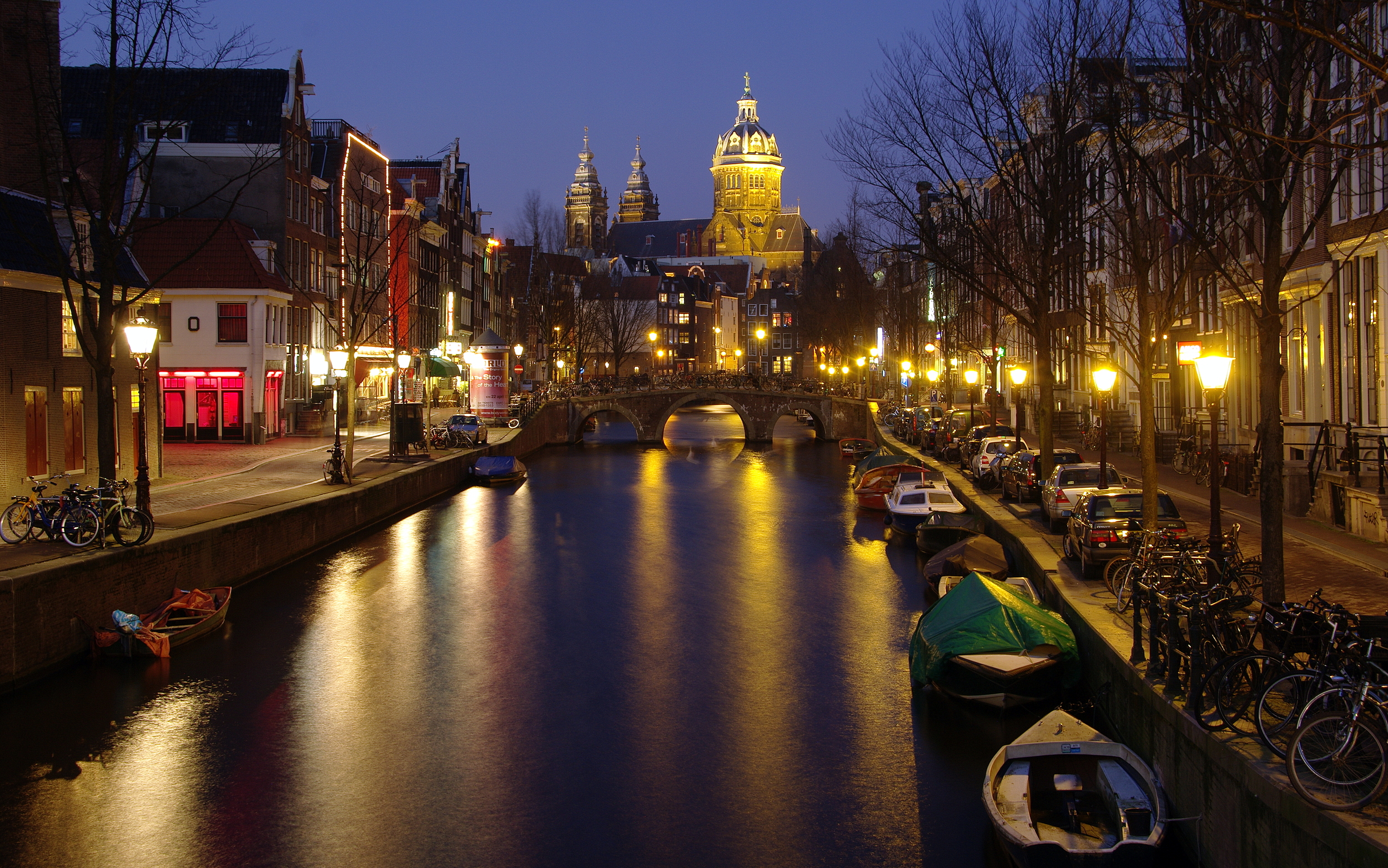 Church of Saint Nicolas and Canal, Amsterdam