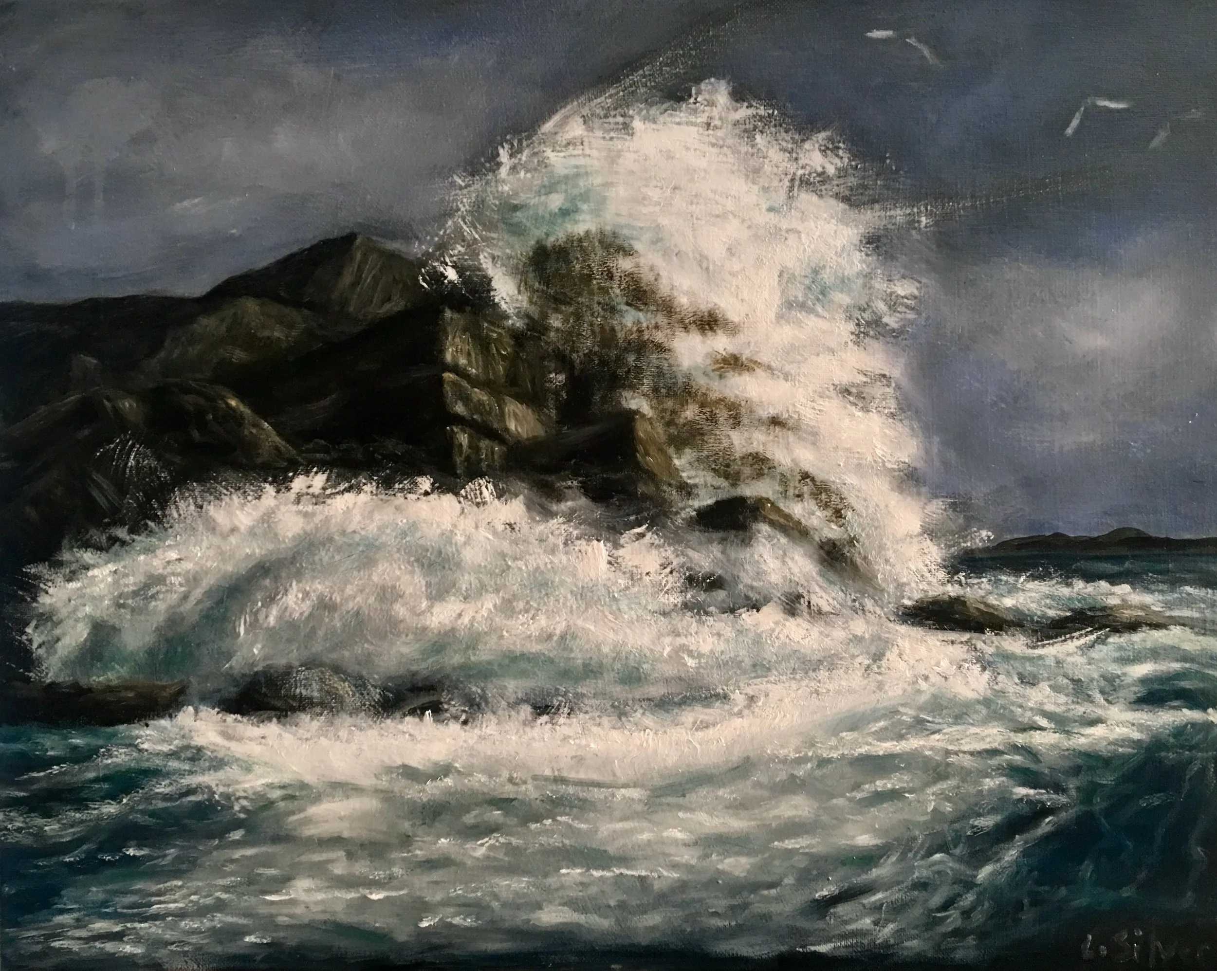 “Crush” (oil on 16x20 canvas)