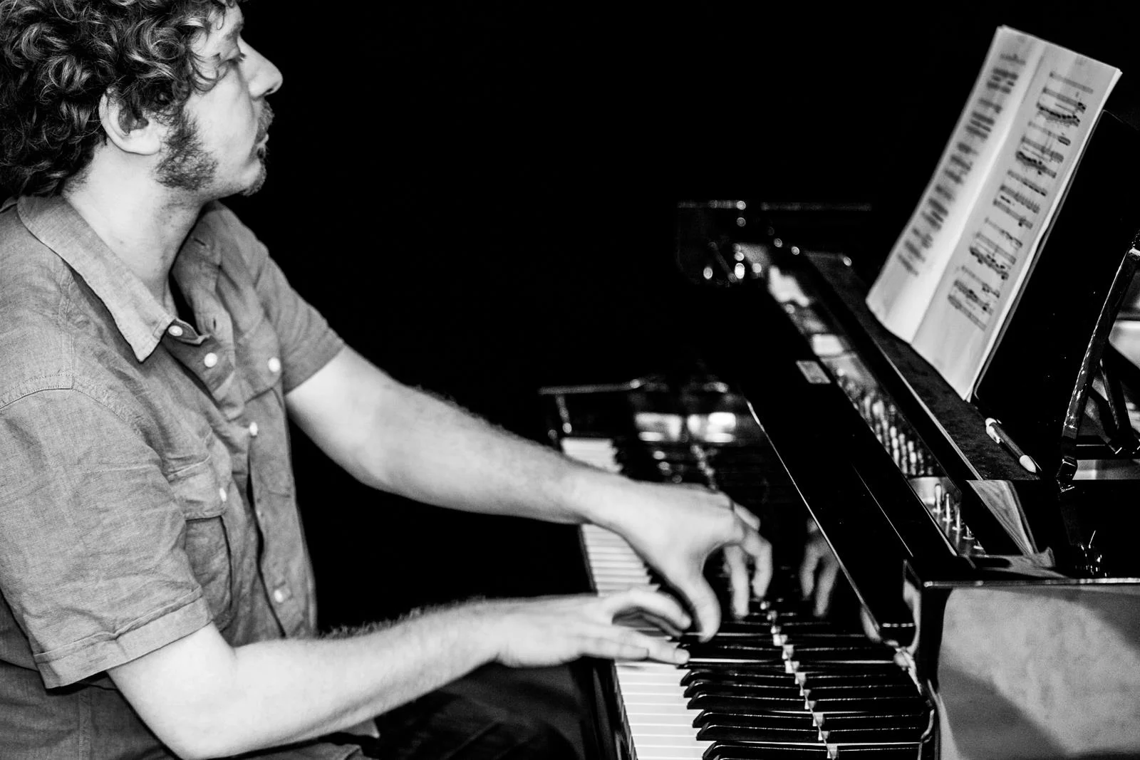 Rehearsing for the 2013 soundSCAPE Festival in Maccagno, Italy.