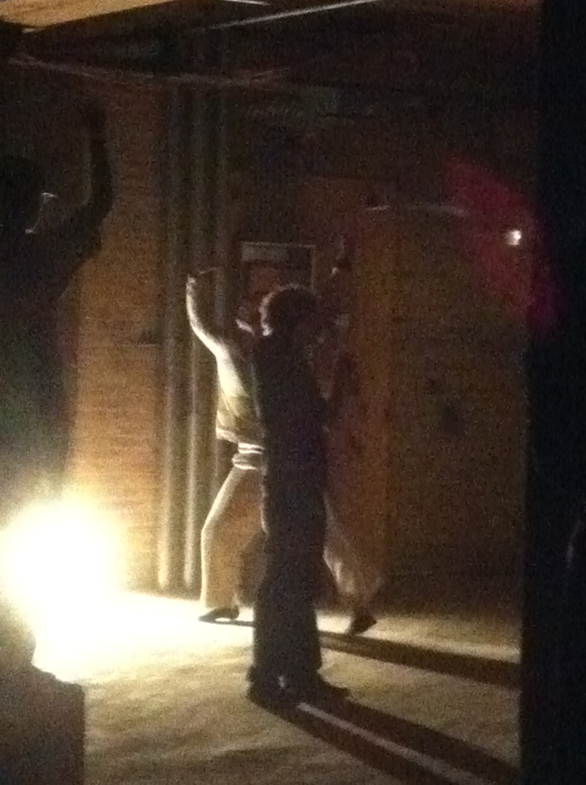 Performing in Khecari Dance's experimental happening,