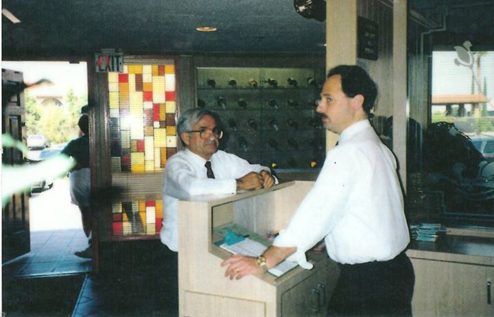 Frank and Steve on opening day: August 3rd 1983. Steve Cooper (Left) Pictured with Frank Kundanis co-owner and operator from 1988- until his passing in 2007. Frank's legacy as a hardworking and moral businessman is still a large part of Kenos to this day